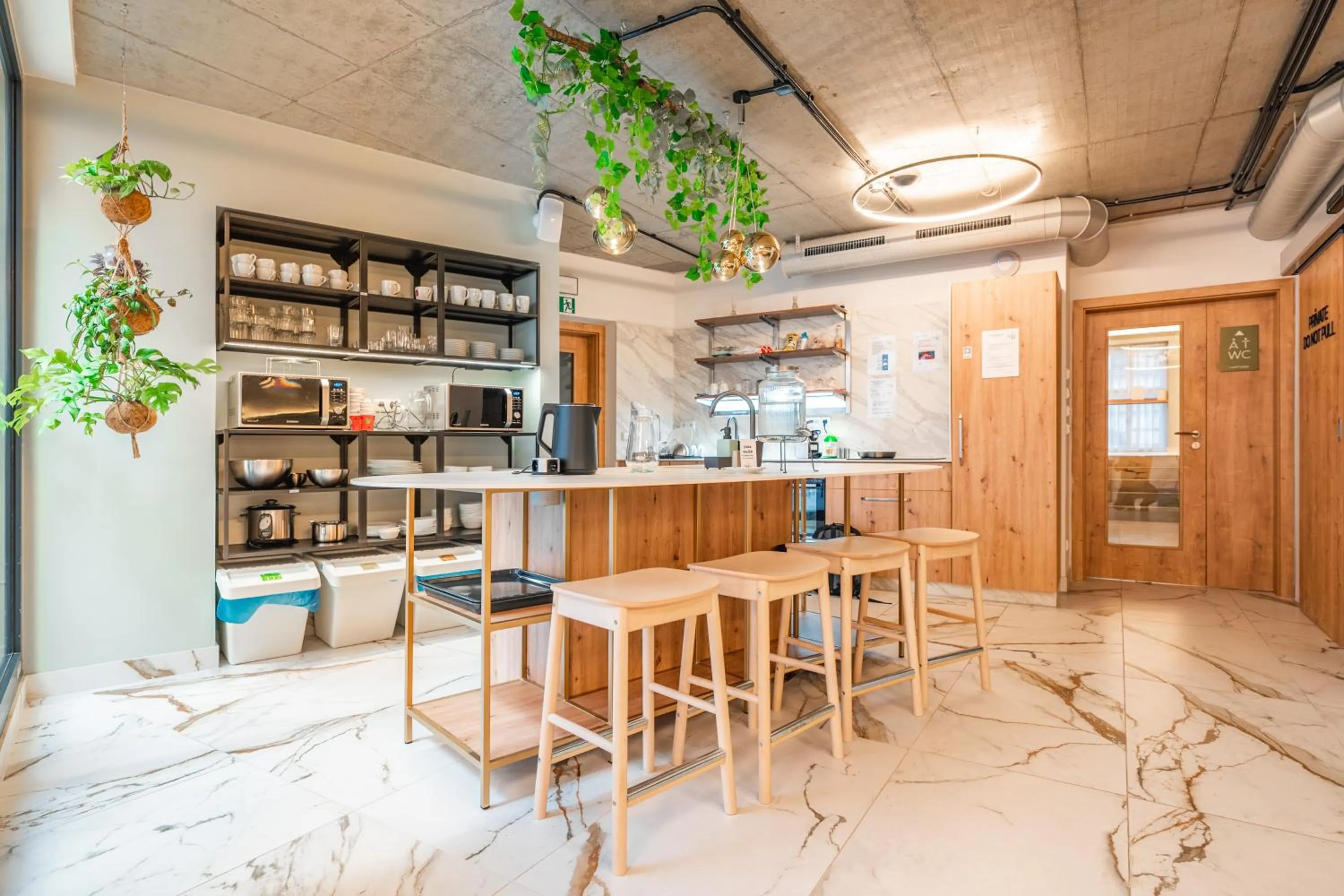 Kitchen or kitchenette in Luma Terra Prague Hostel