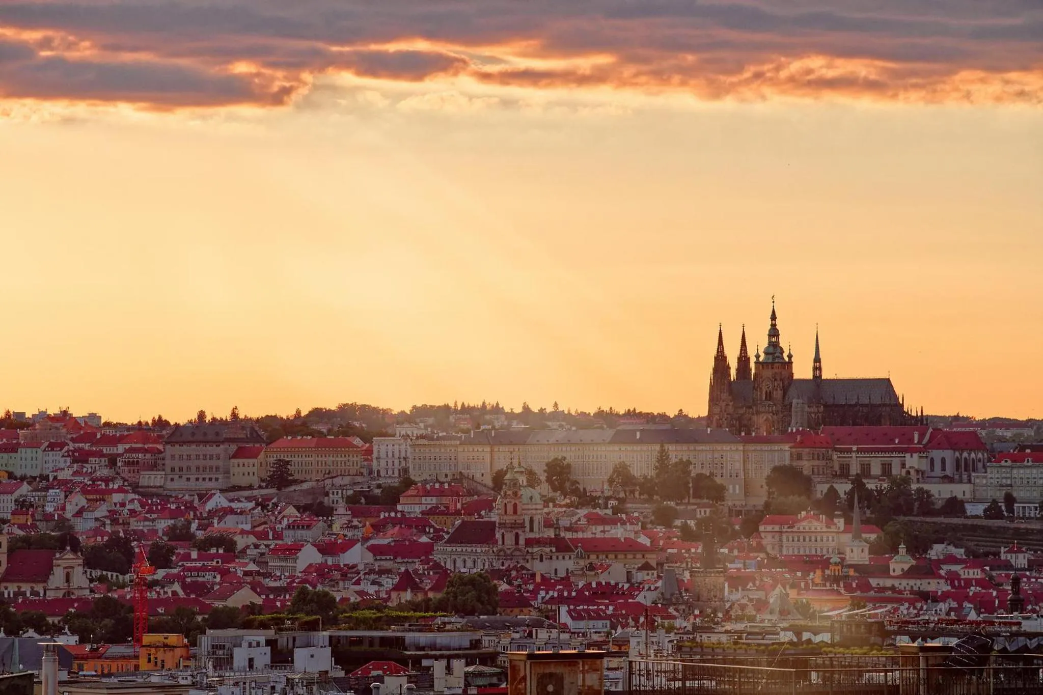 Street view in Luma Terra Prague Hostel