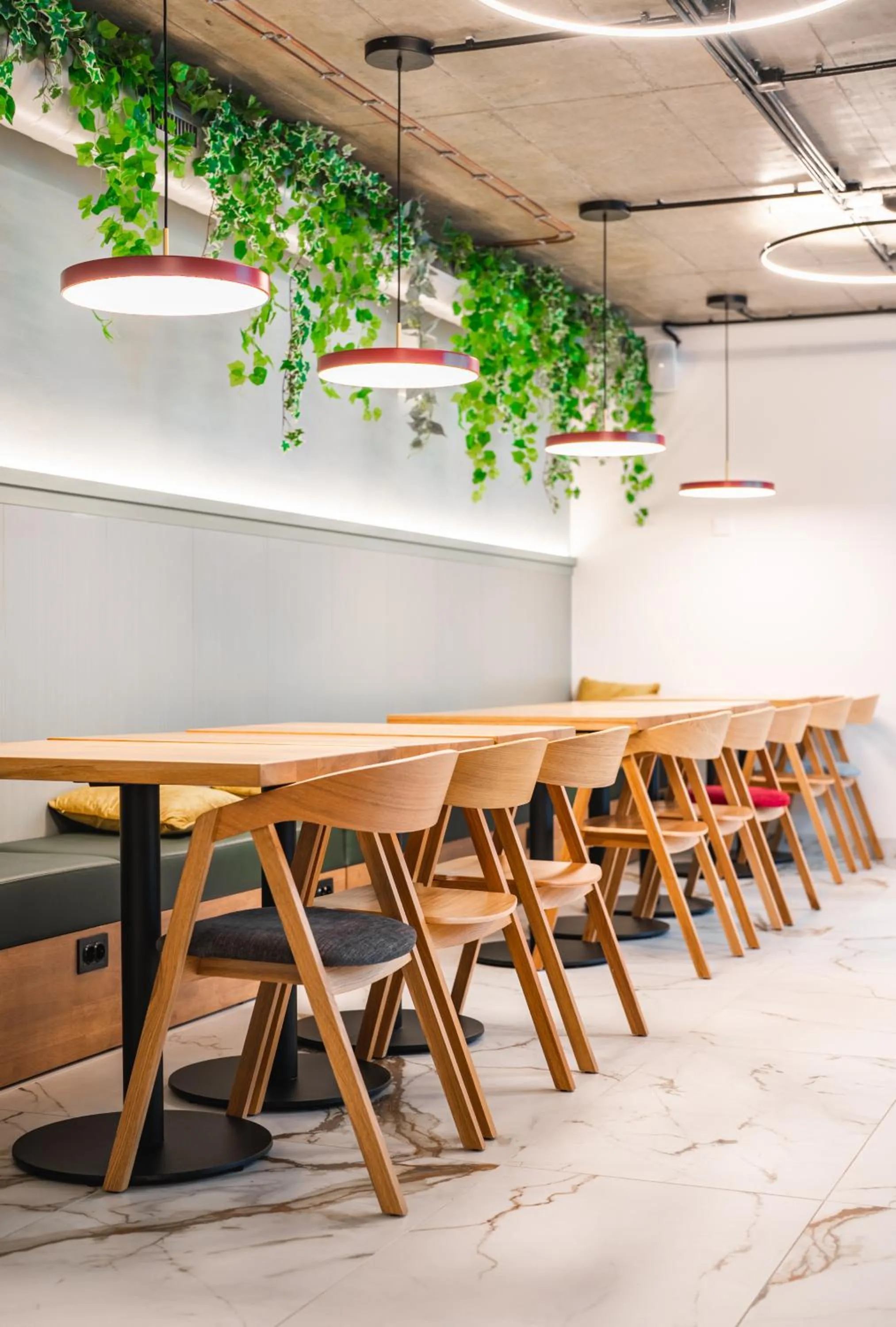 Seating area in Luma Terra Prague Hostel