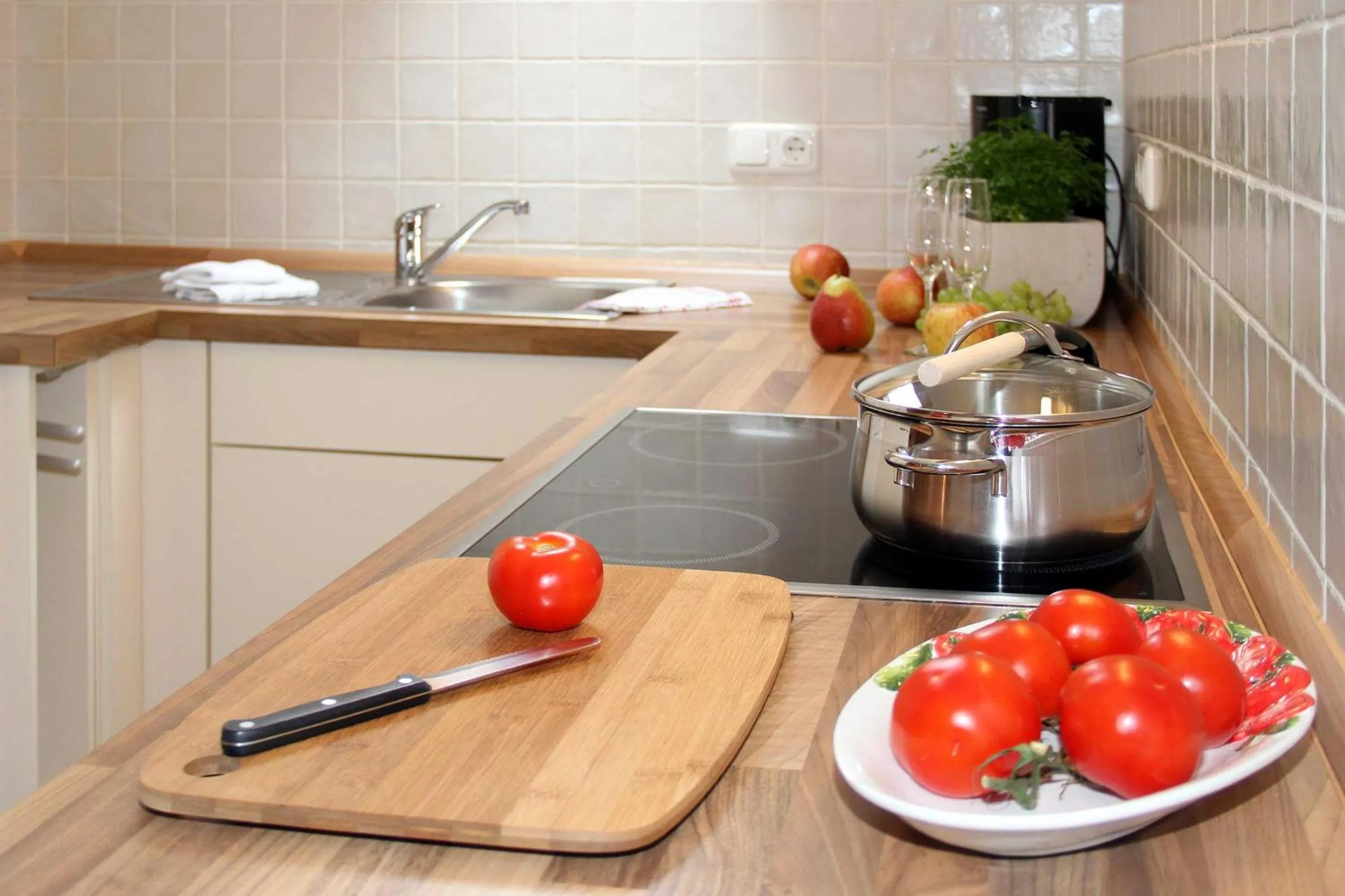 Kitchen or kitchenette in Ferienwohnungen Vogler