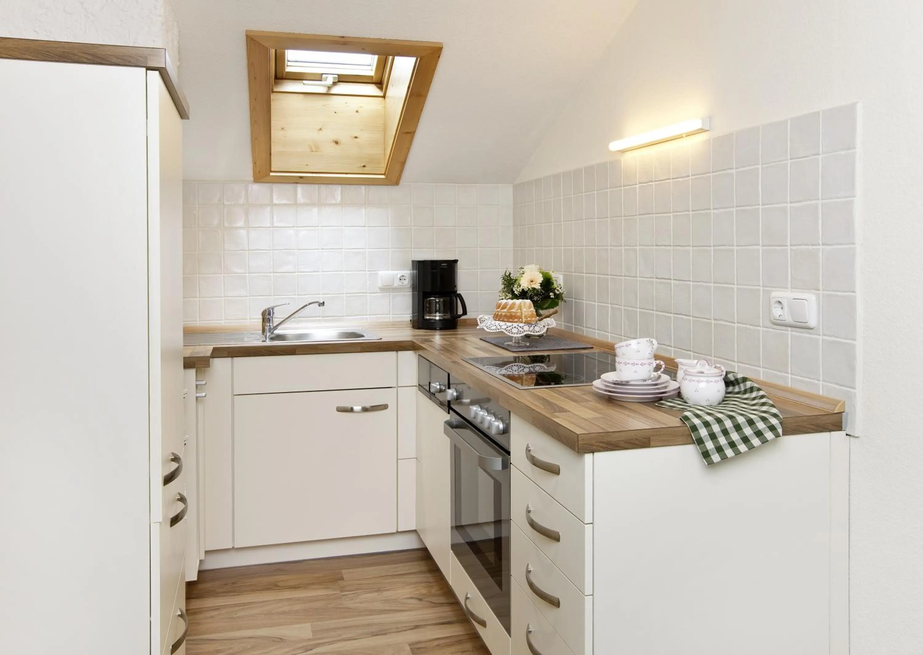Kitchen or kitchenette in Ferienwohnungen Vogler