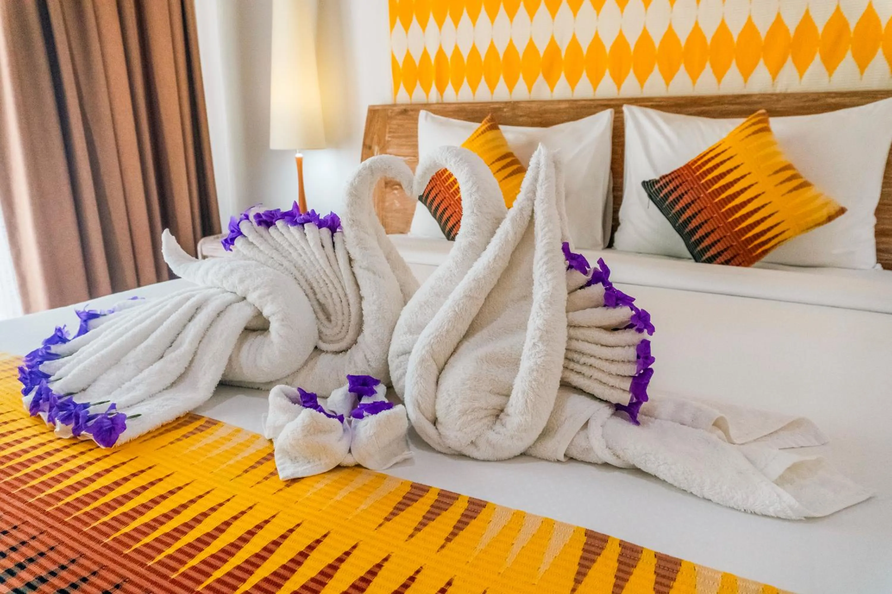 Bed in Caspla Resort by Loccal Collection