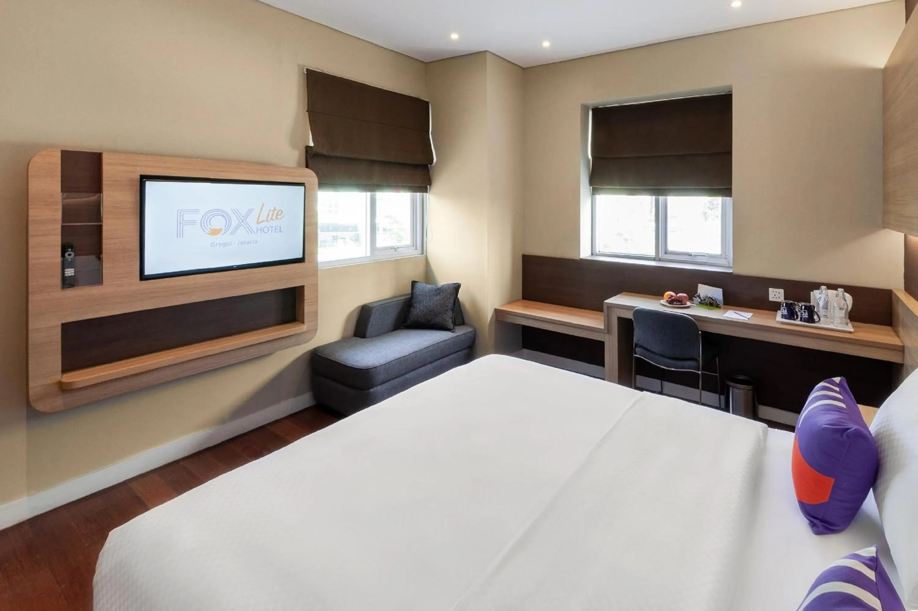 Bedroom, Bed in FOX Lite Grogol Jakarta