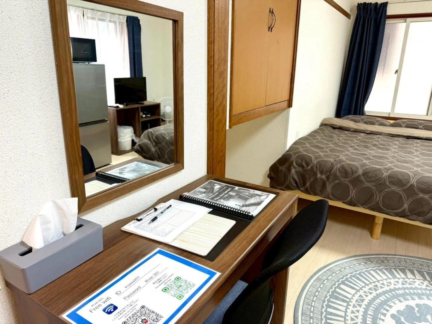 Photo of the whole room, Bed in KIYAZA River Sapporo