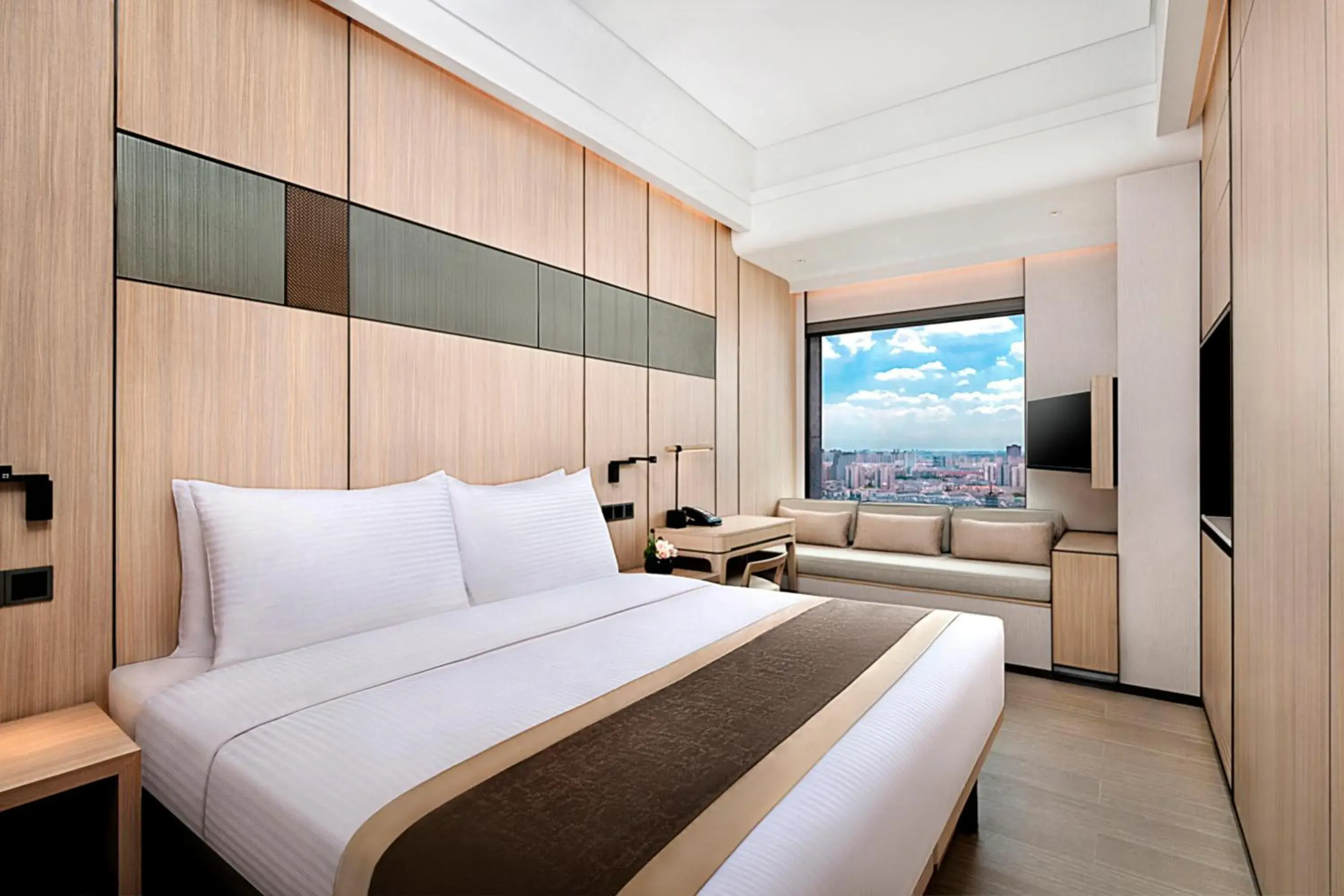 Bed in Harbour Plaza Metropolitan Shanghai Bed in Harbour Plaza Metropolitan Shanghai