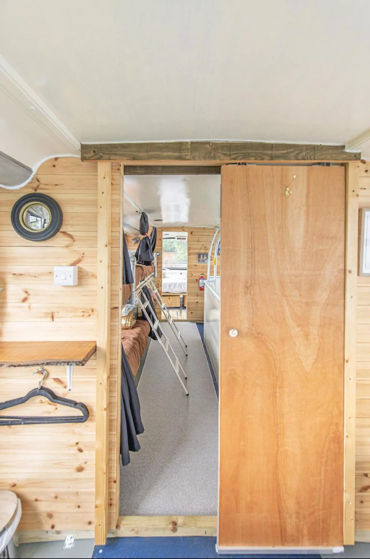 Bedroom in Double Decker Bus on an Alpaca Farm sleeps 8