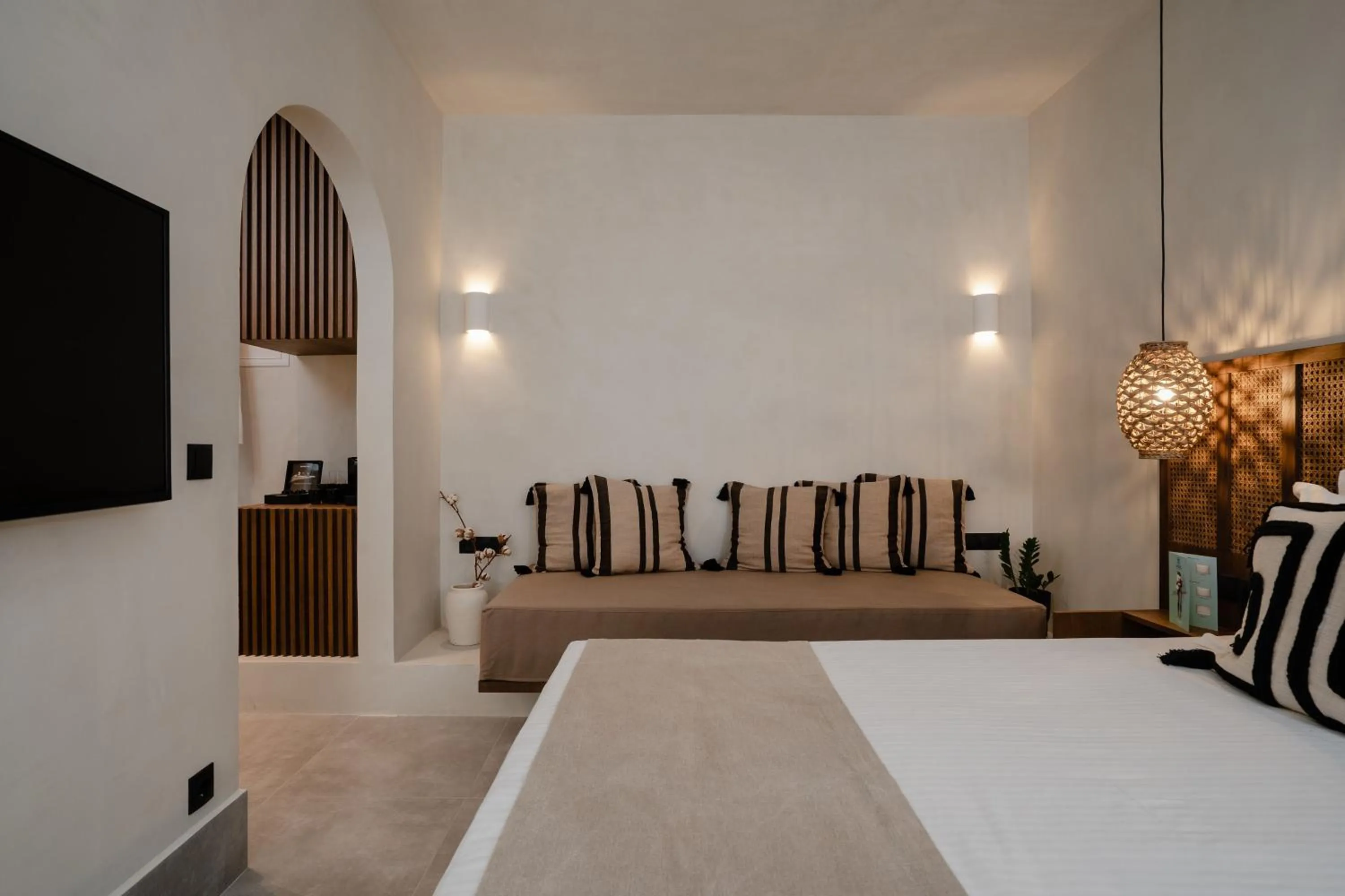 Bedroom, Bed in Polis of Naxos Stylish Suites