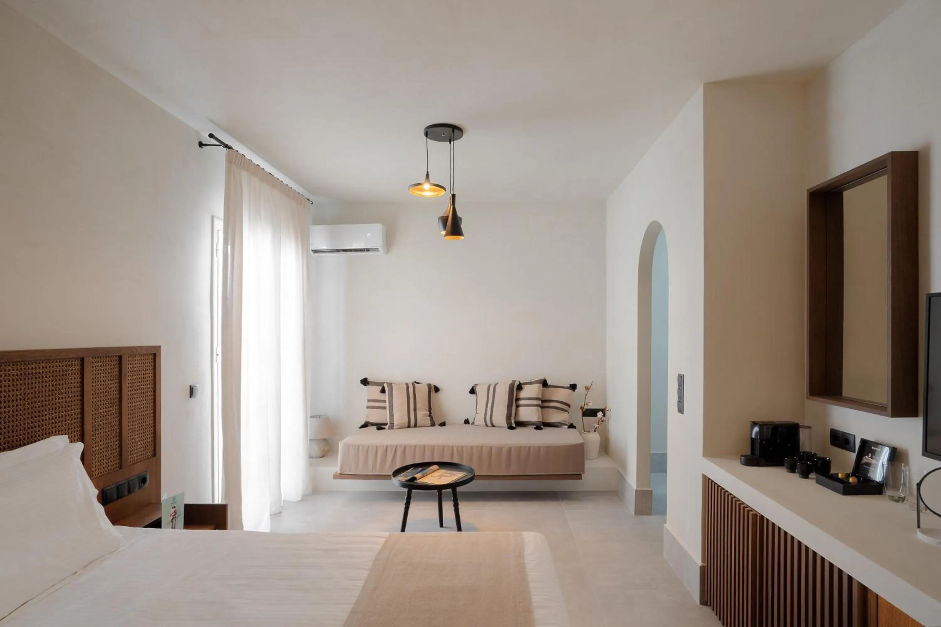 Photo of the whole room, Bed in Polis of Naxos Stylish Suites