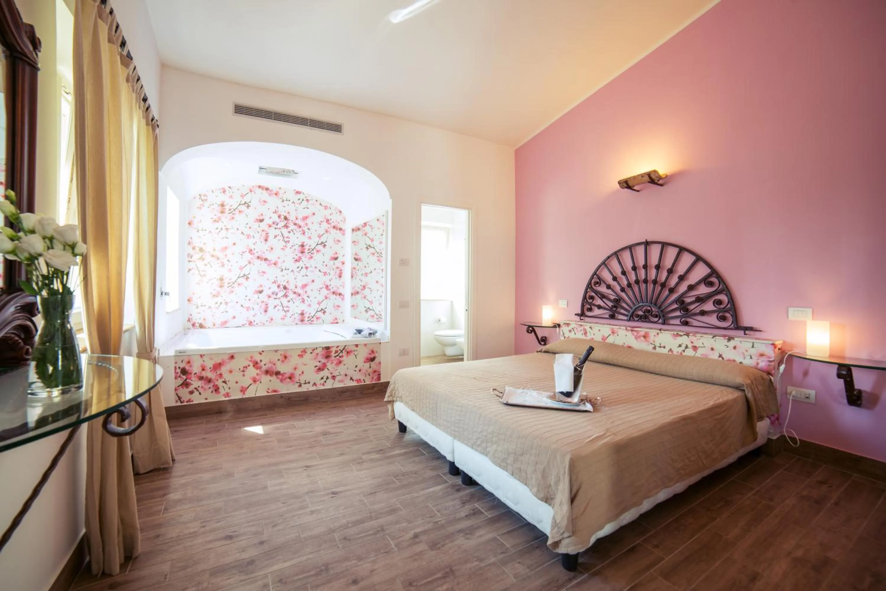 Bed in Hotel Villa Rizzo Resort and Spa