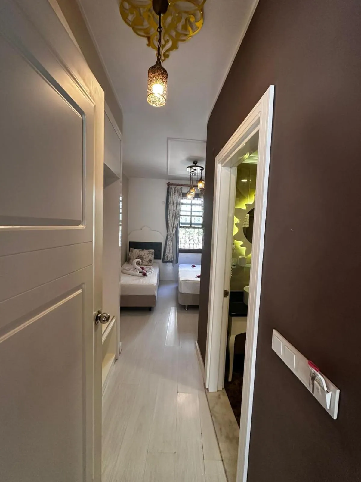 Bed in Kaleiçi Ozkavak Hotel