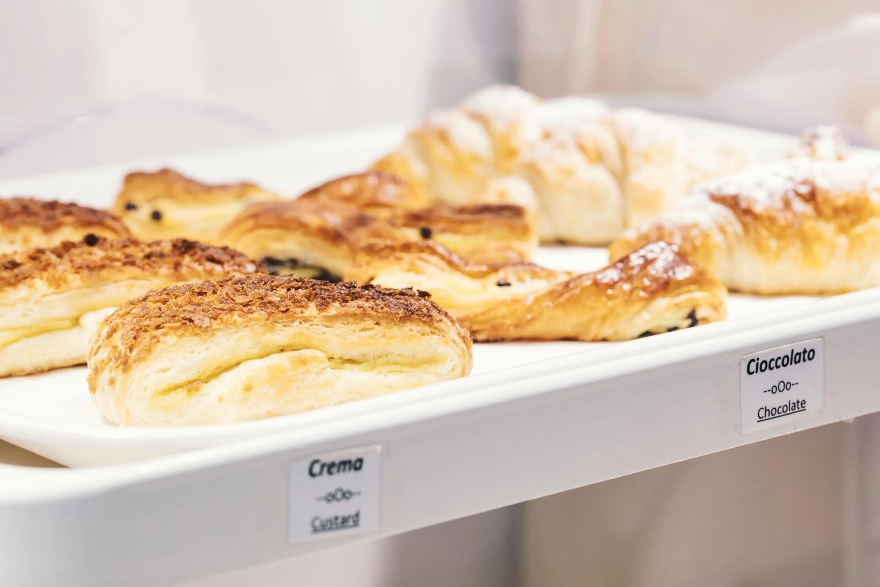 Italian breakfast in Hotel Dei Sette