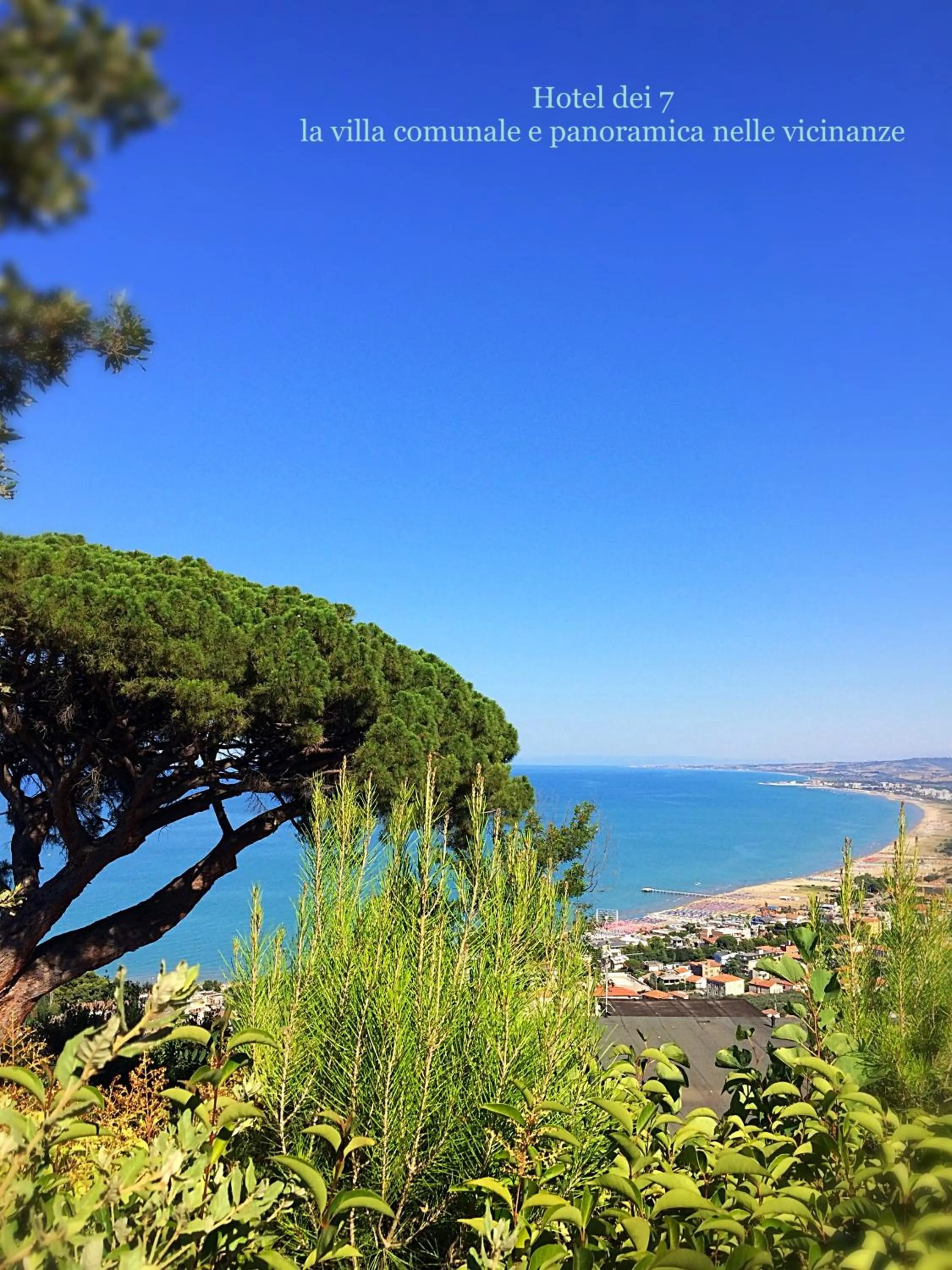 Garden view in Hotel Dei Sette