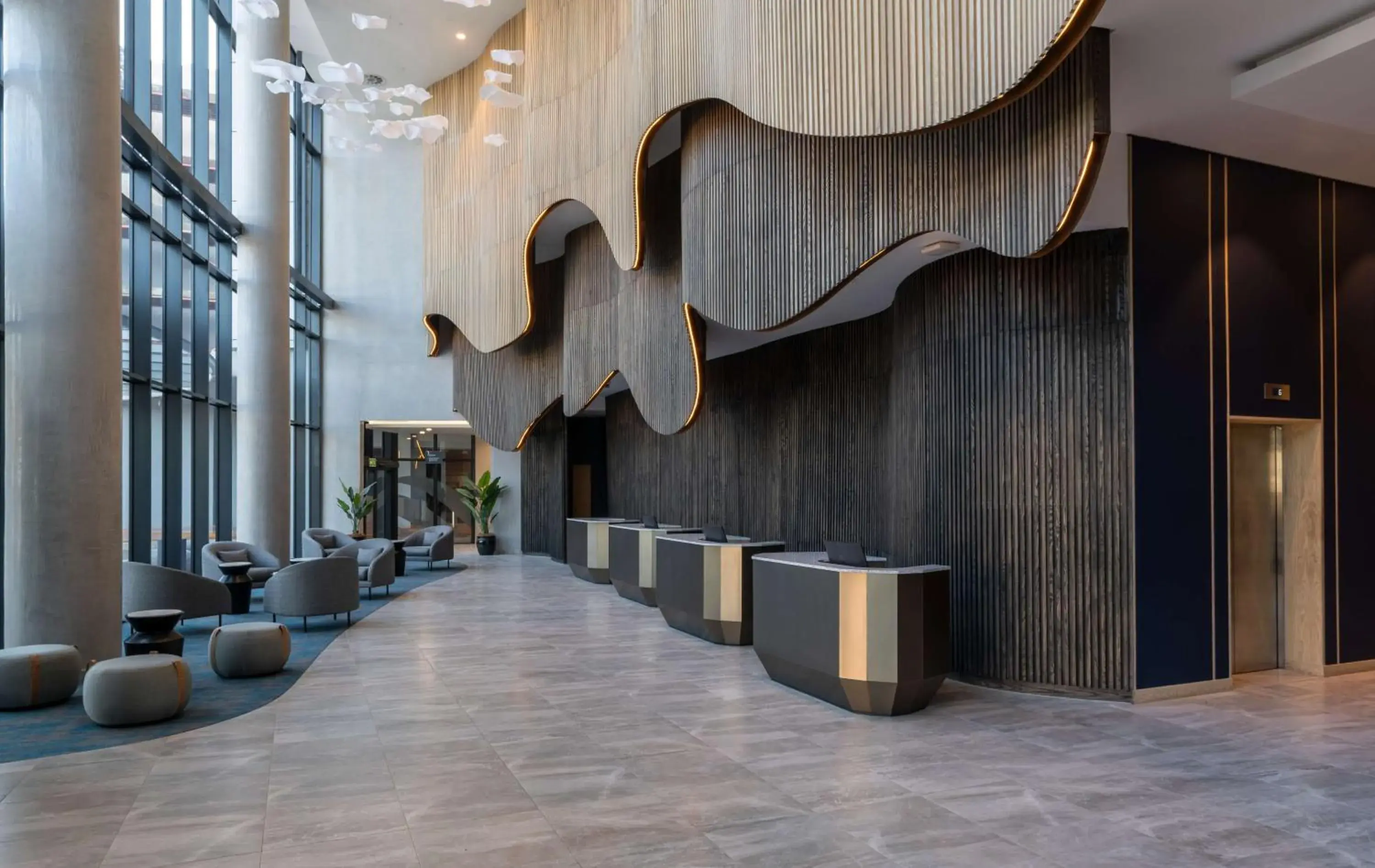 Lobby or reception in Radisson Blu Hotel, Durban Umhlanga Lobby or reception in Radisson Blu Hotel, Durban Umhlanga