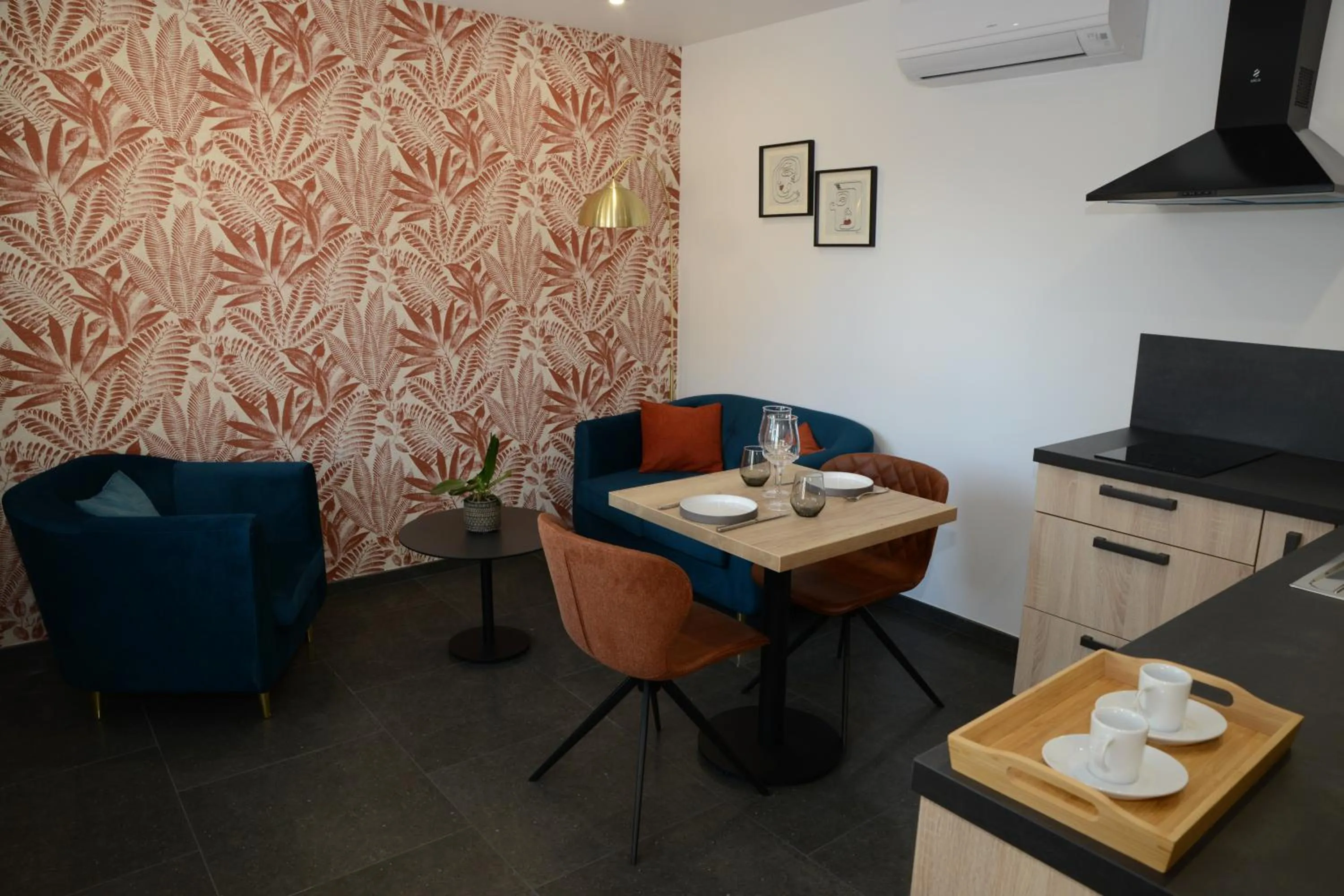 Living room in L'Hostellerie d'Acquigny