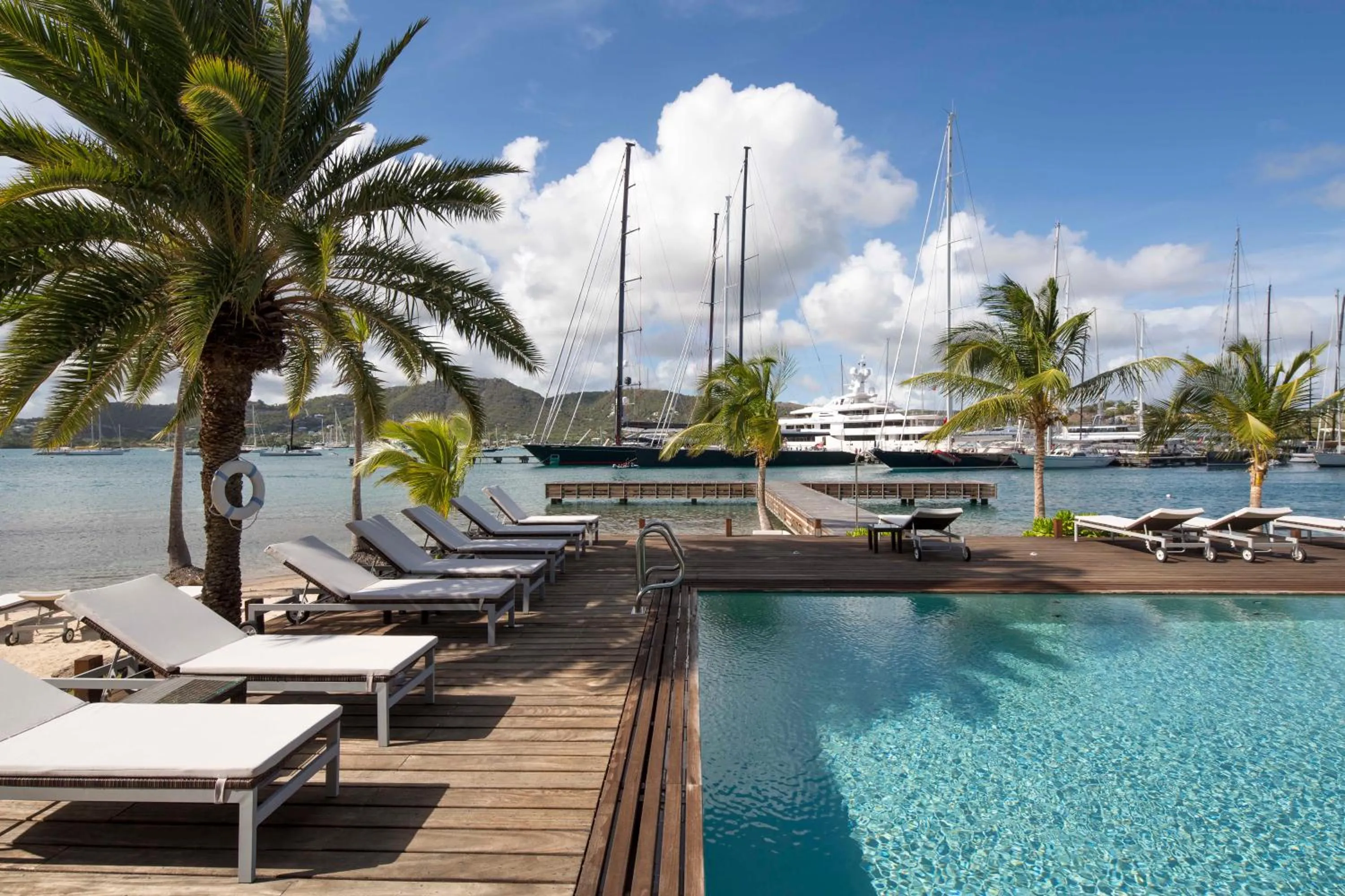 Pool view in South Point Antigua