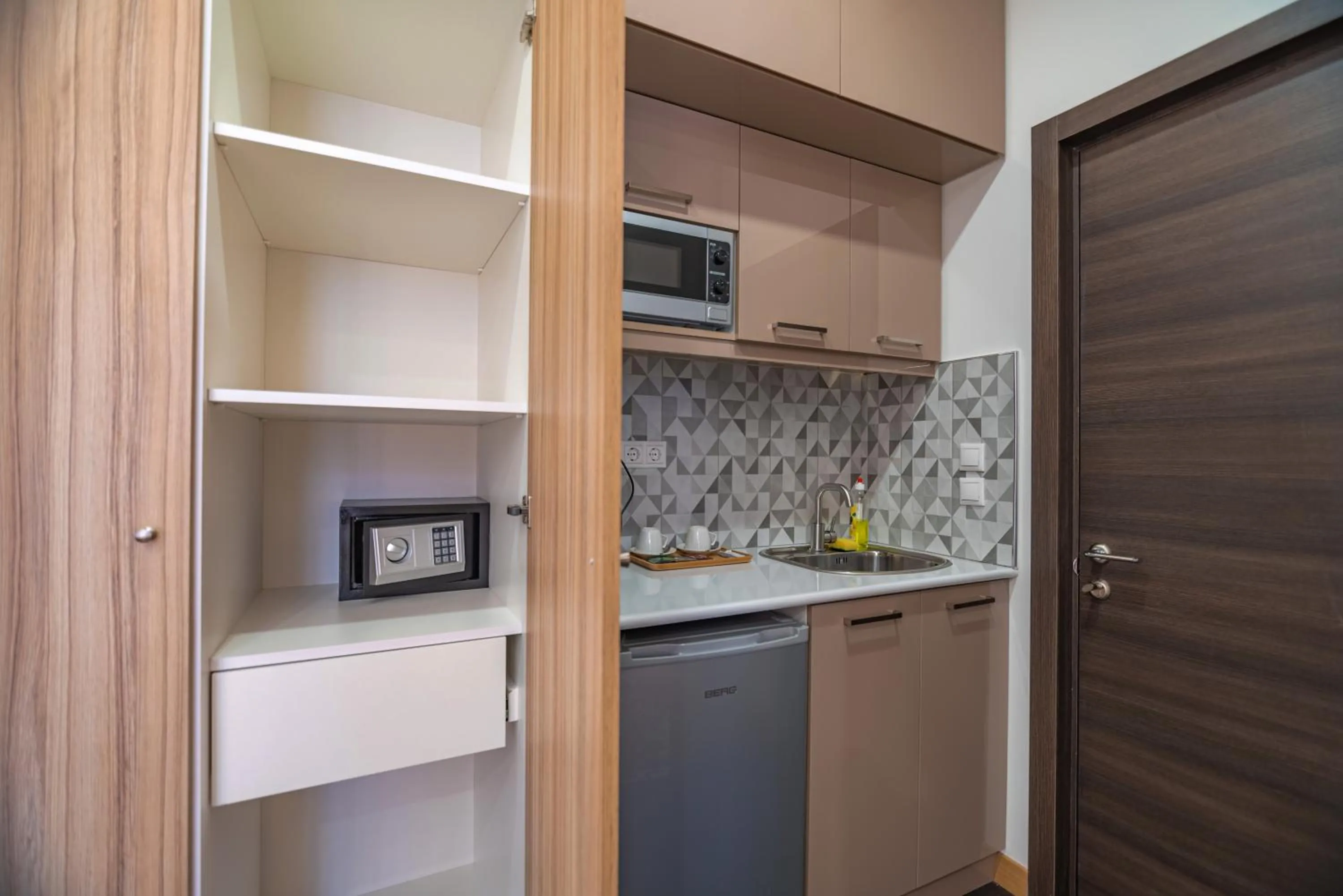 Kitchen or kitchenette in Orbeli Hotel Yerevan