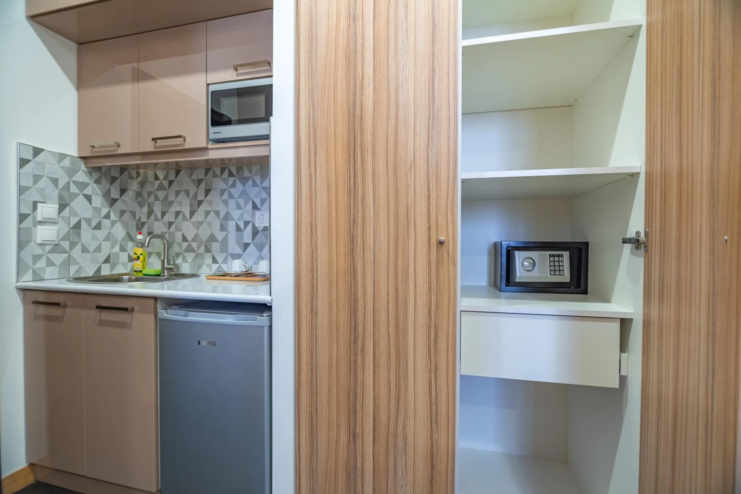 Kitchen or kitchenette in Orbeli Hotel Yerevan