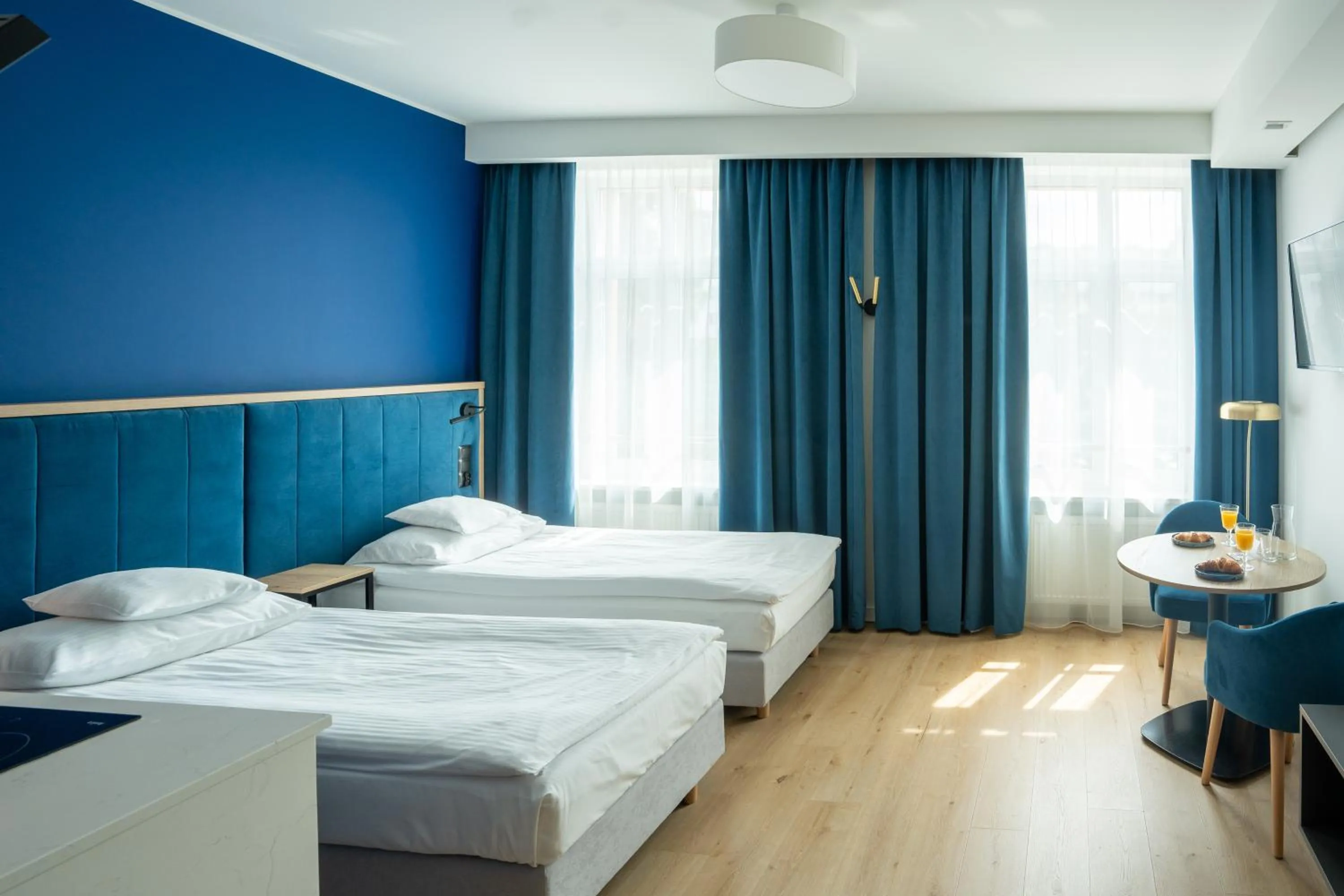 Bed in SQUARE APARTMENTS GDYNIA