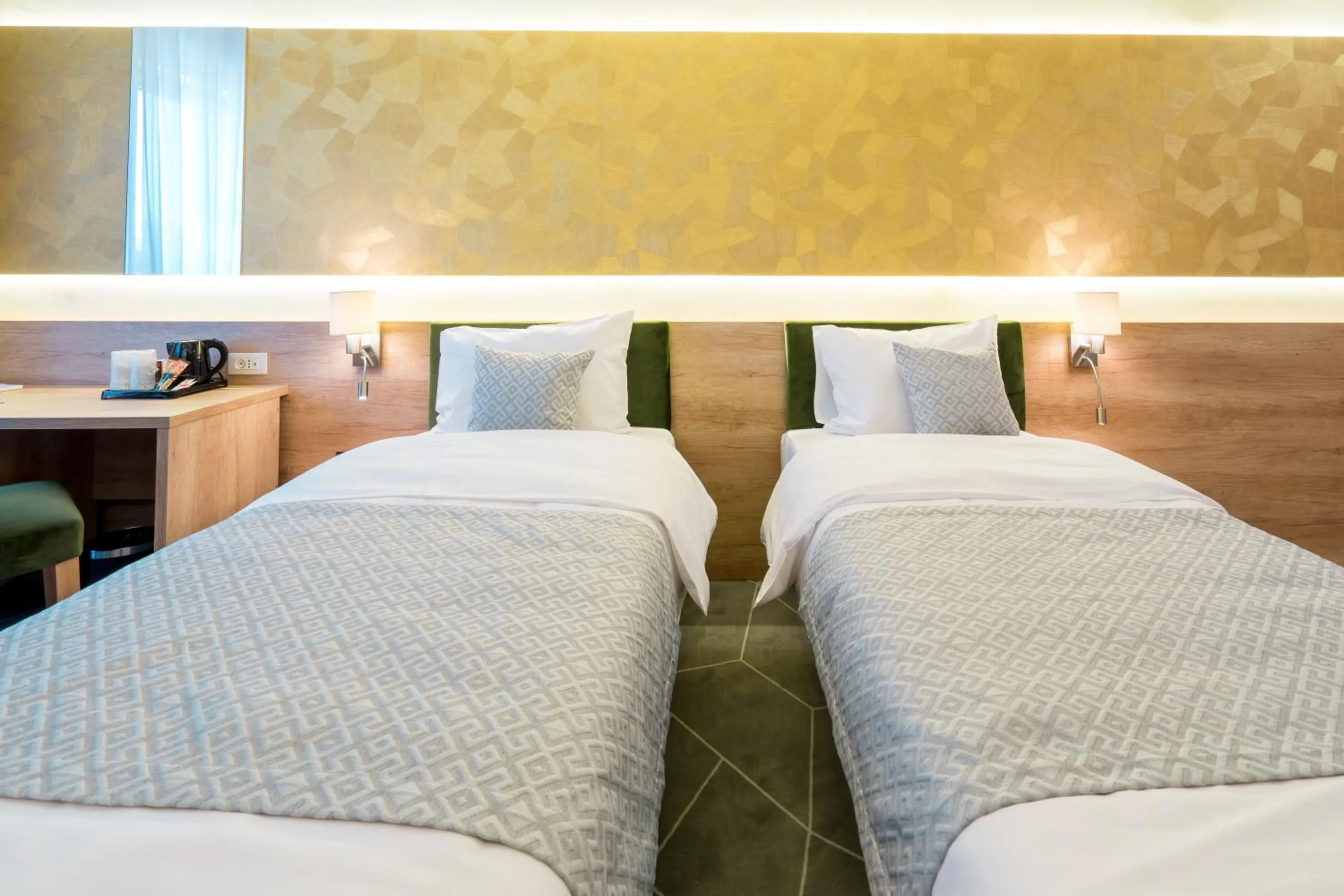 Bed in Hotel Console