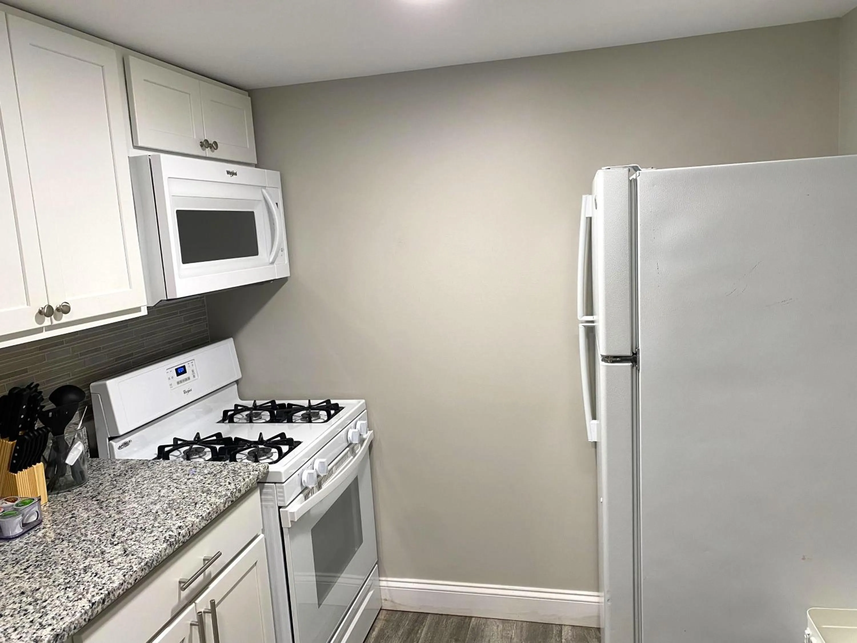 kitchen in Cozy and Modern 1BR Apartment with WiFi and Dogs Welcome