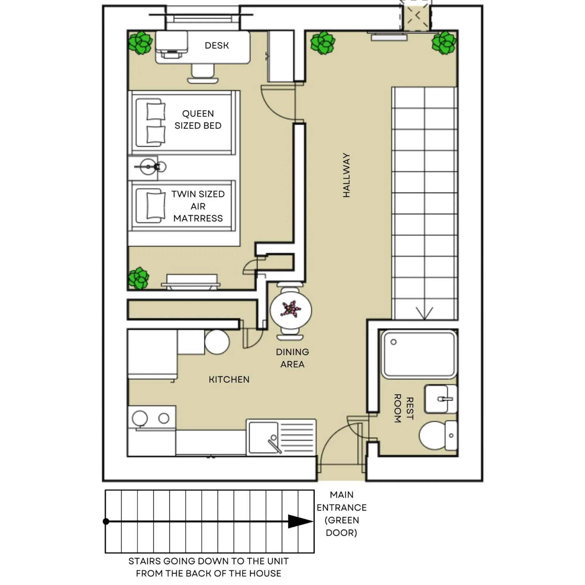 Cozy and Modern 1BR Apartment with WiFi and Dogs Welcome