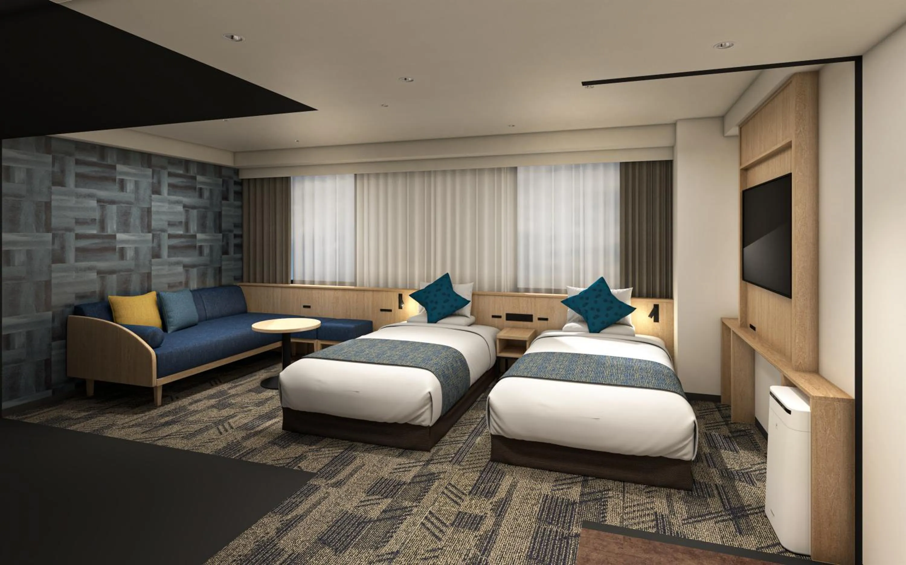 Photo of the whole room, Bed in HOTEL MYSTAYS Nagoya Sakae