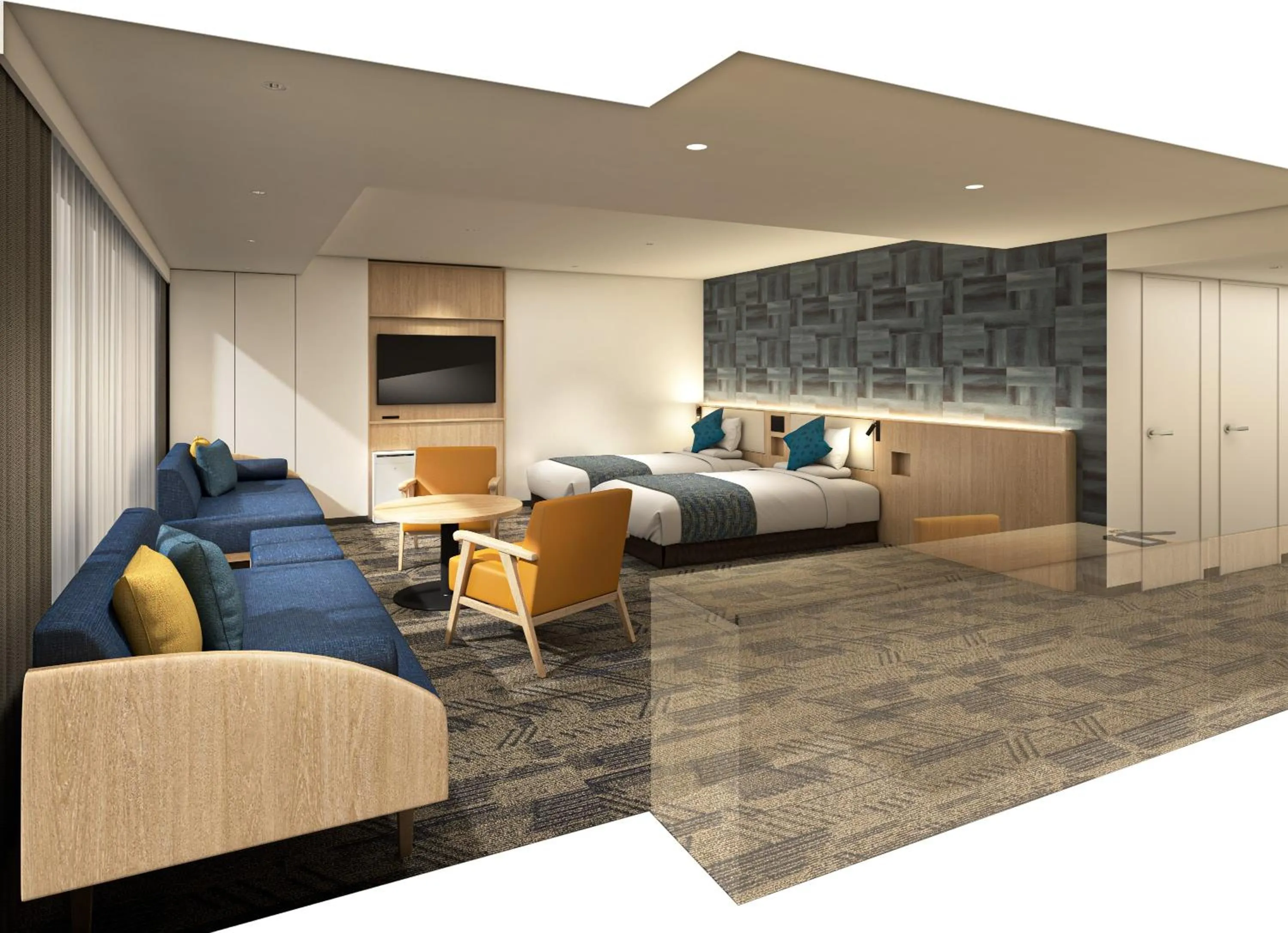 Photo of the whole room, Bed in HOTEL MYSTAYS Nagoya Sakae