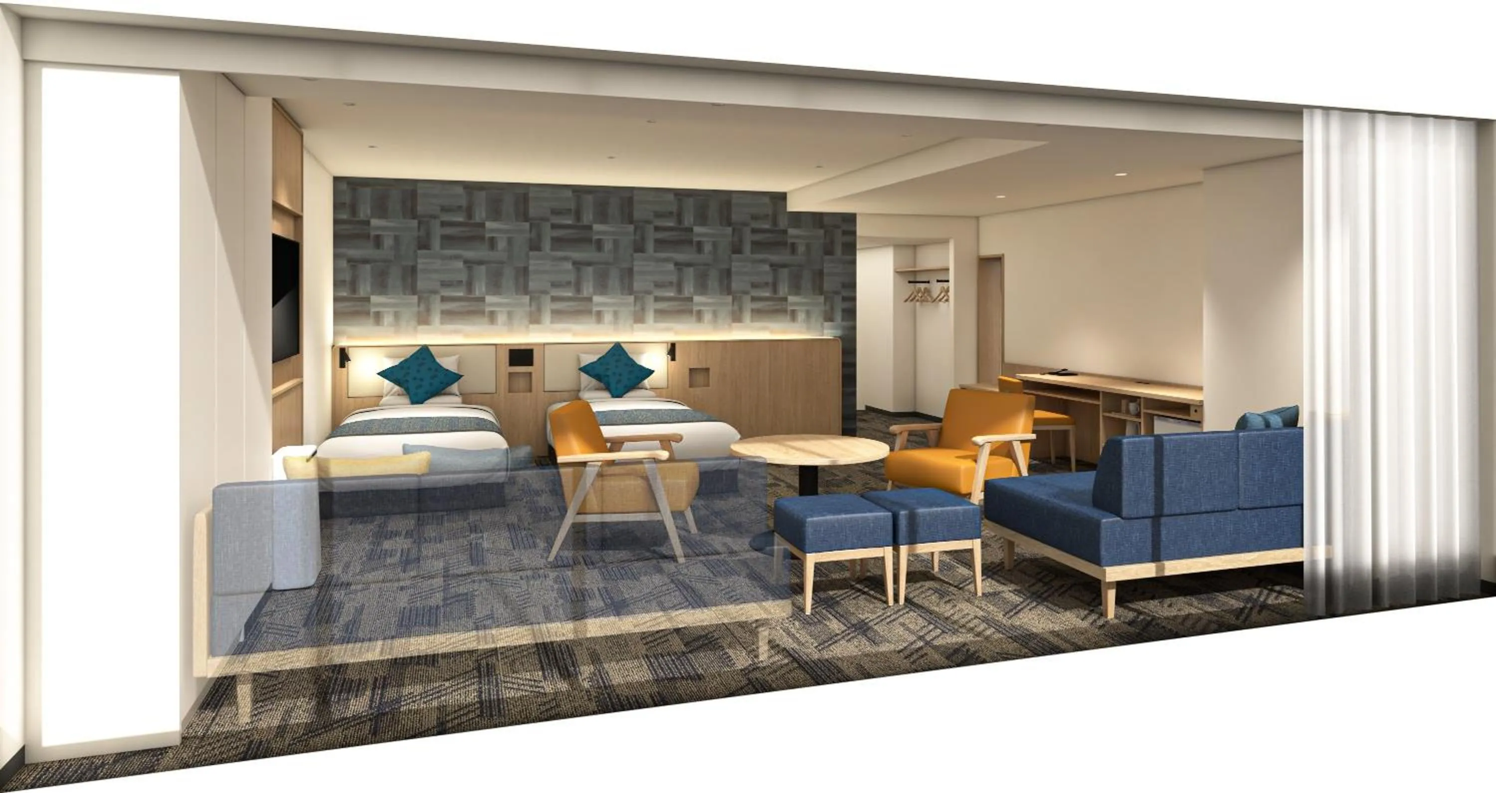 Photo of the whole room in HOTEL MYSTAYS Nagoya Sakae