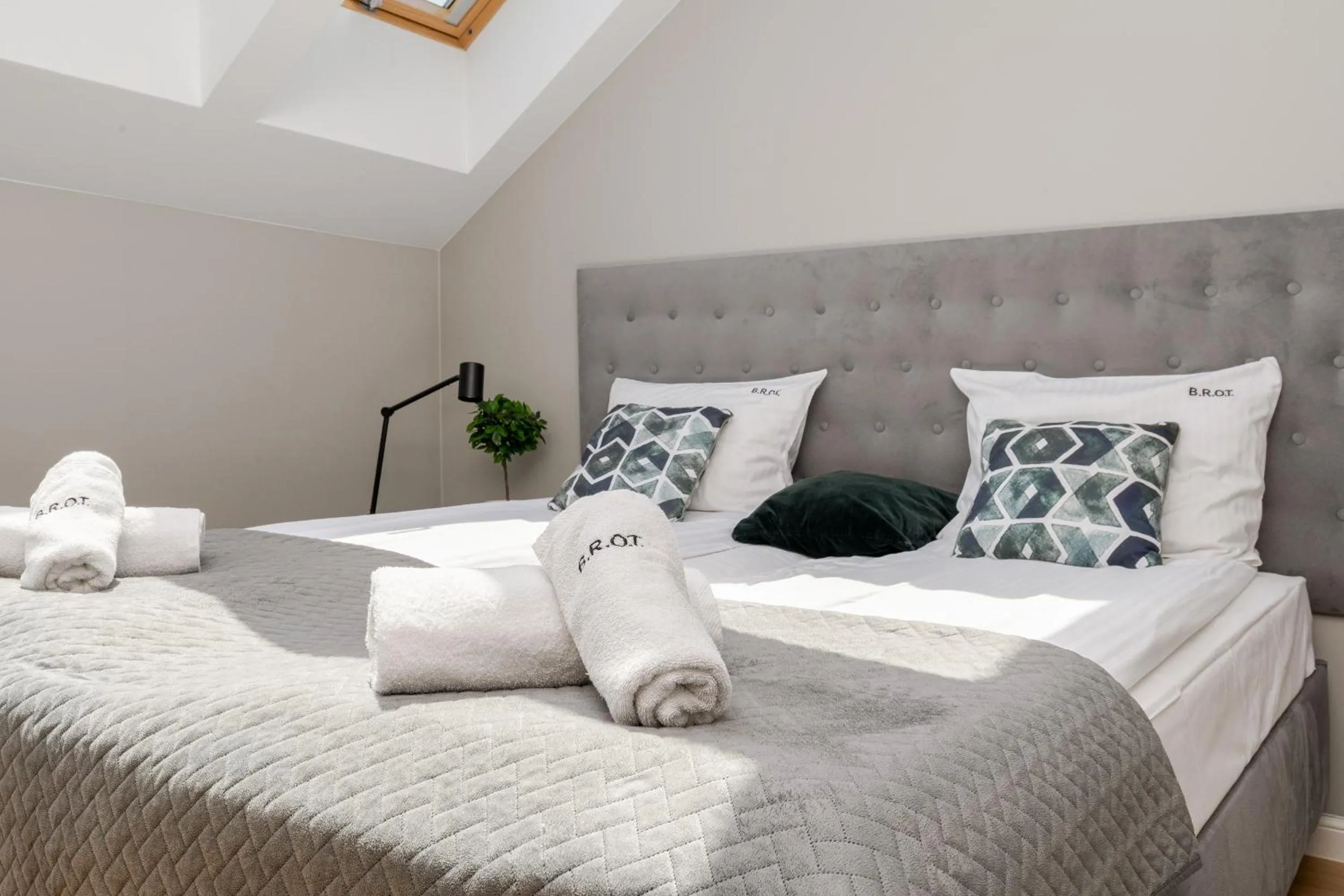 Bed in Saint Florian's Suites - Old Town Luxury Apartments - by Upstairs