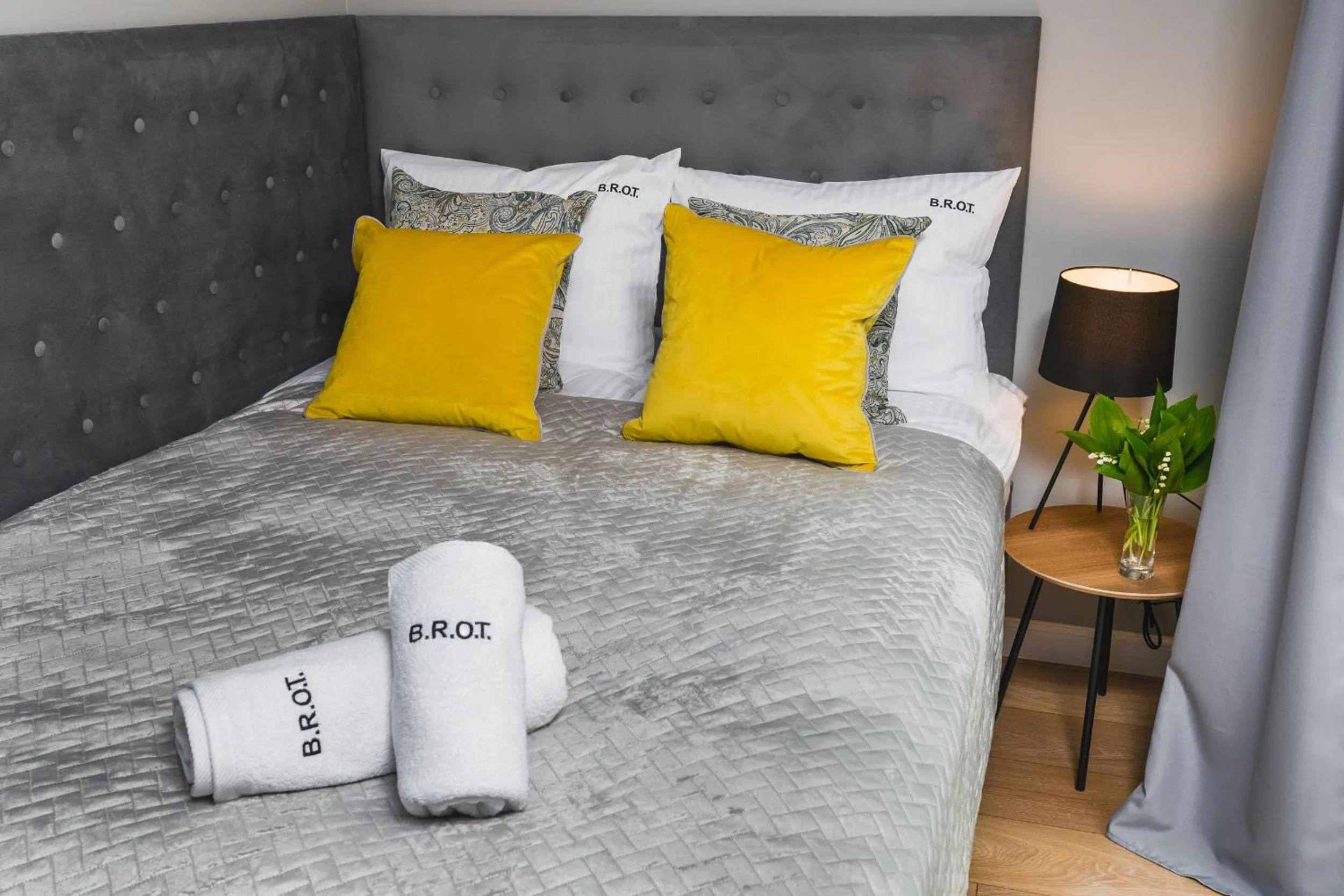 Bed in Saint Florian's Suites - Old Town Luxury Apartments - by Upstairs