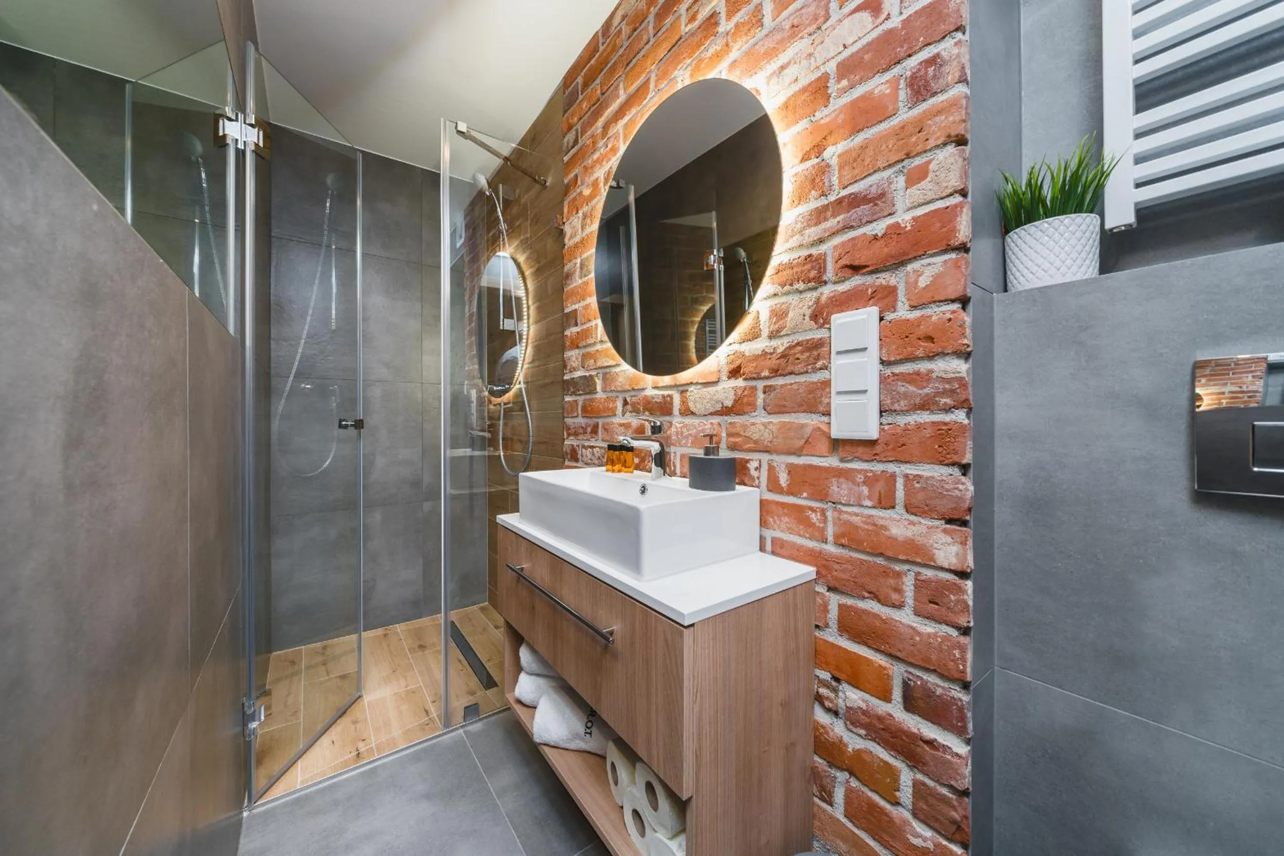 Shower in Saint Florian's Suites - Old Town Luxury Apartments - by Upstairs