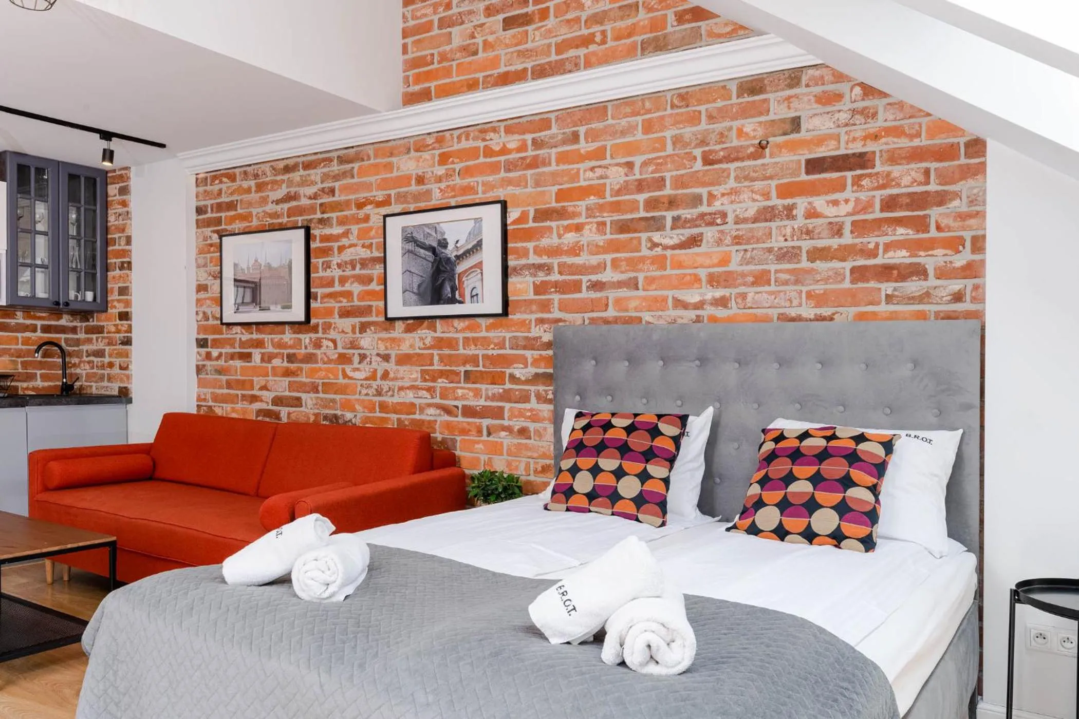 Bed in Saint Florian's Suites - Old Town Luxury Apartments - by Upstairs