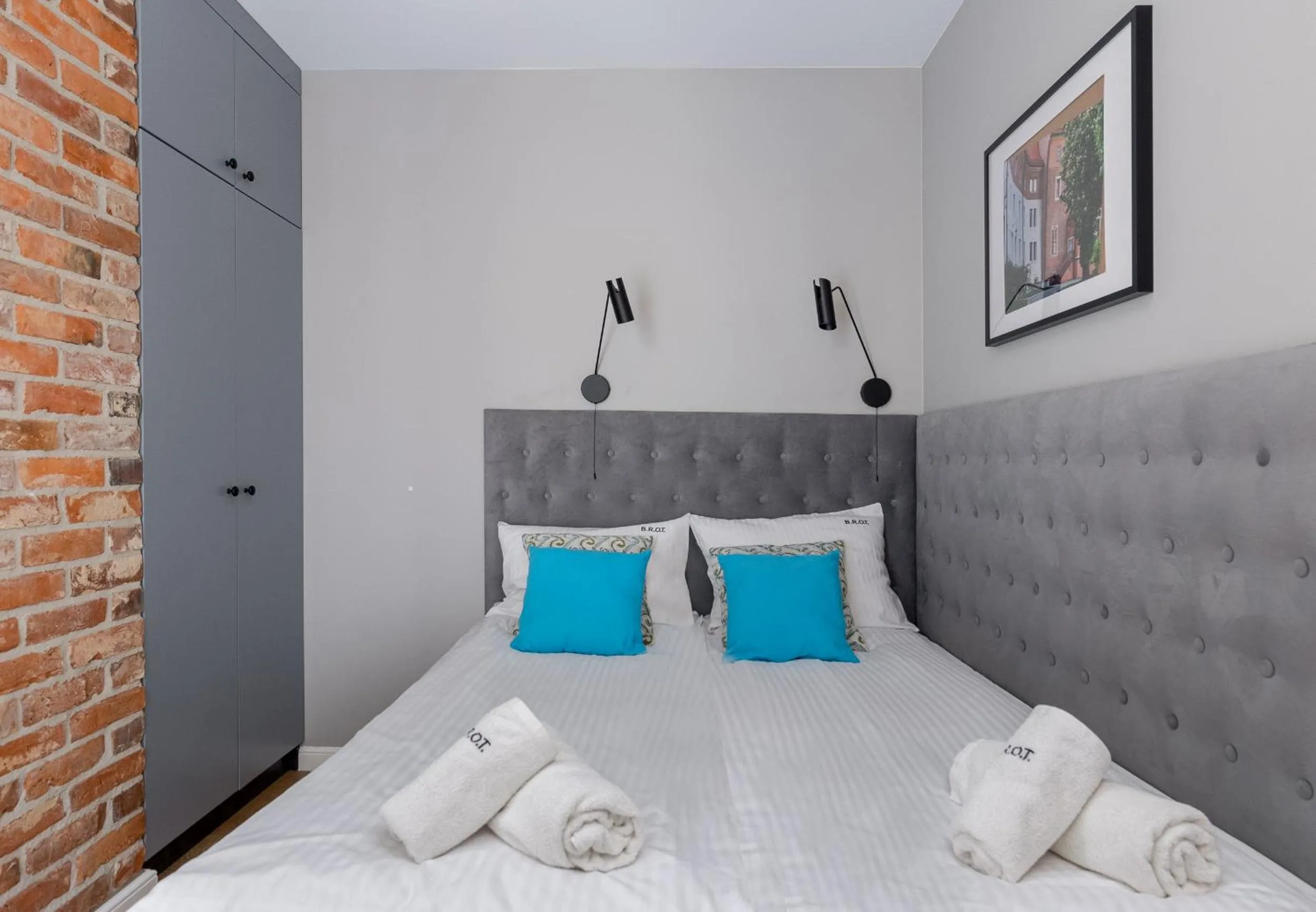 Bed in Saint Florian's Suites - Old Town Luxury Apartments - by Upstairs