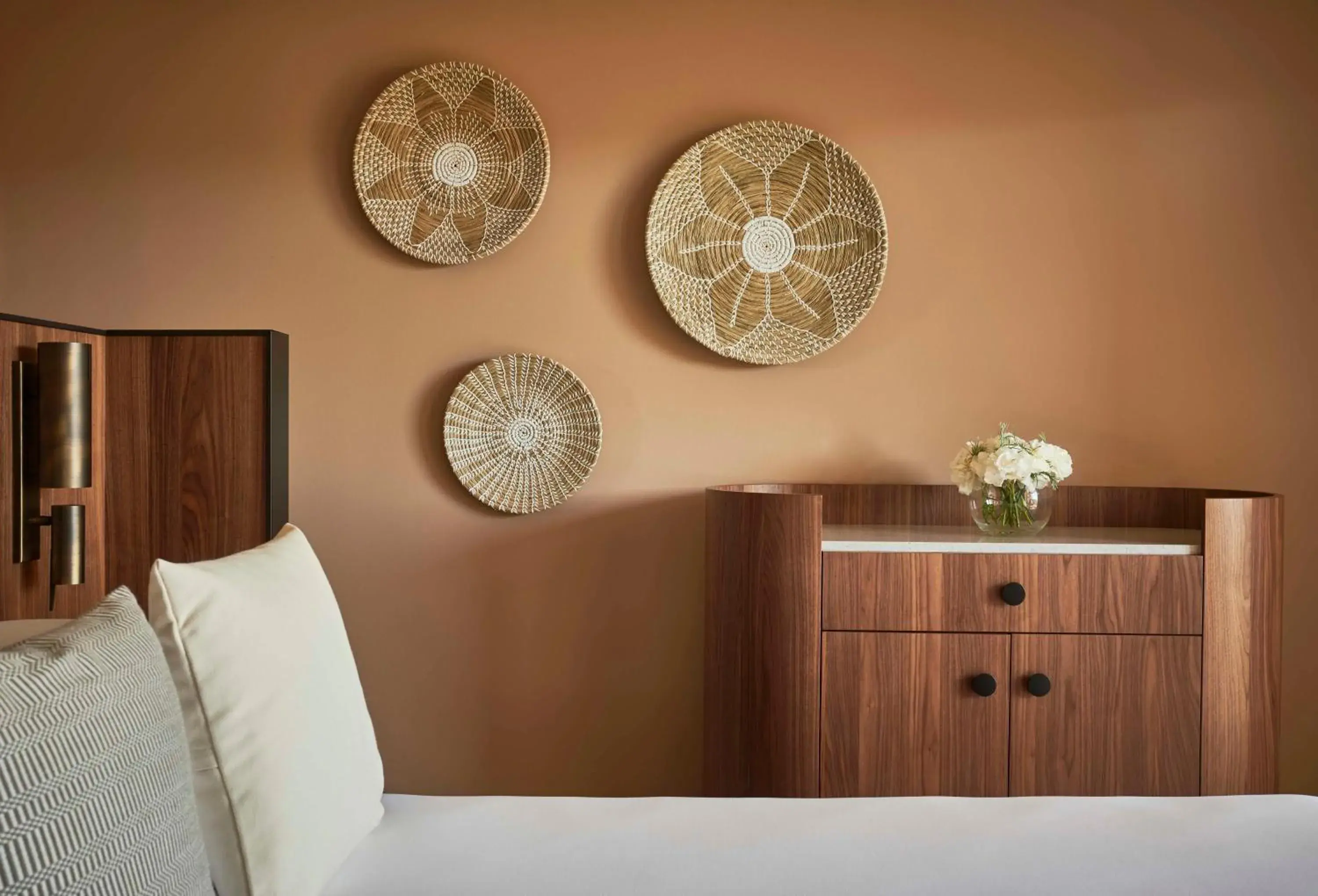 Bed in Baia Di Chia Resort Sardinia, Curio Collection By Hilton Bed in Baia Di Chia Resort Sardinia, Curio Collection By Hilton