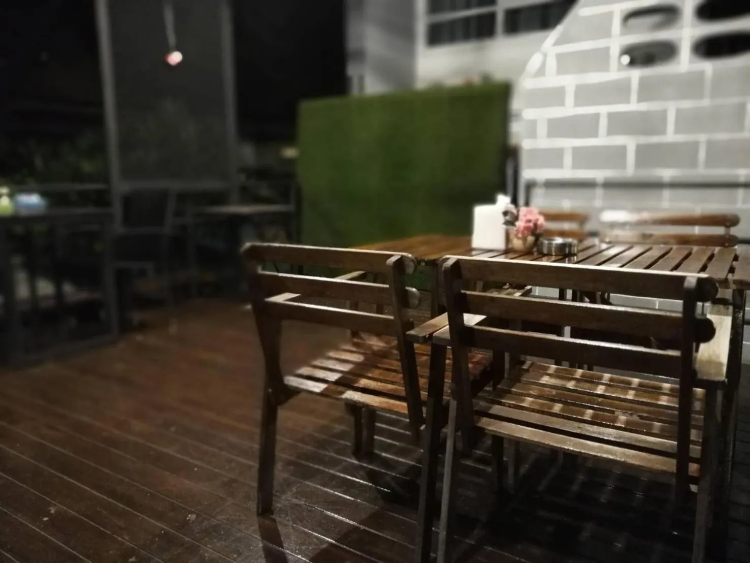 Seating area in White Monkey Guesthouse