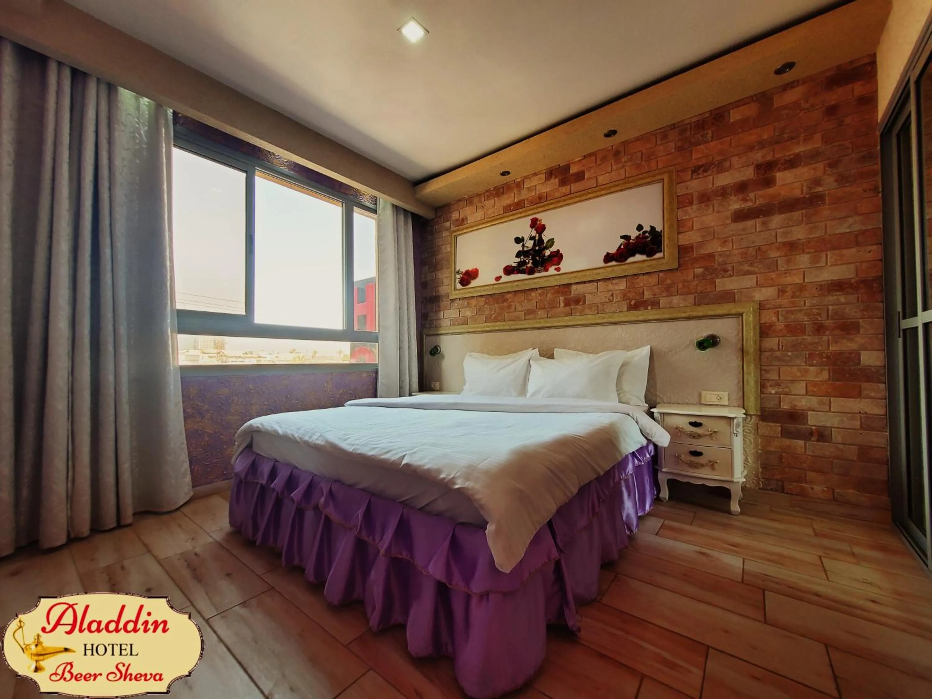 Bed in Aladdin Hotel Beer Sheva
