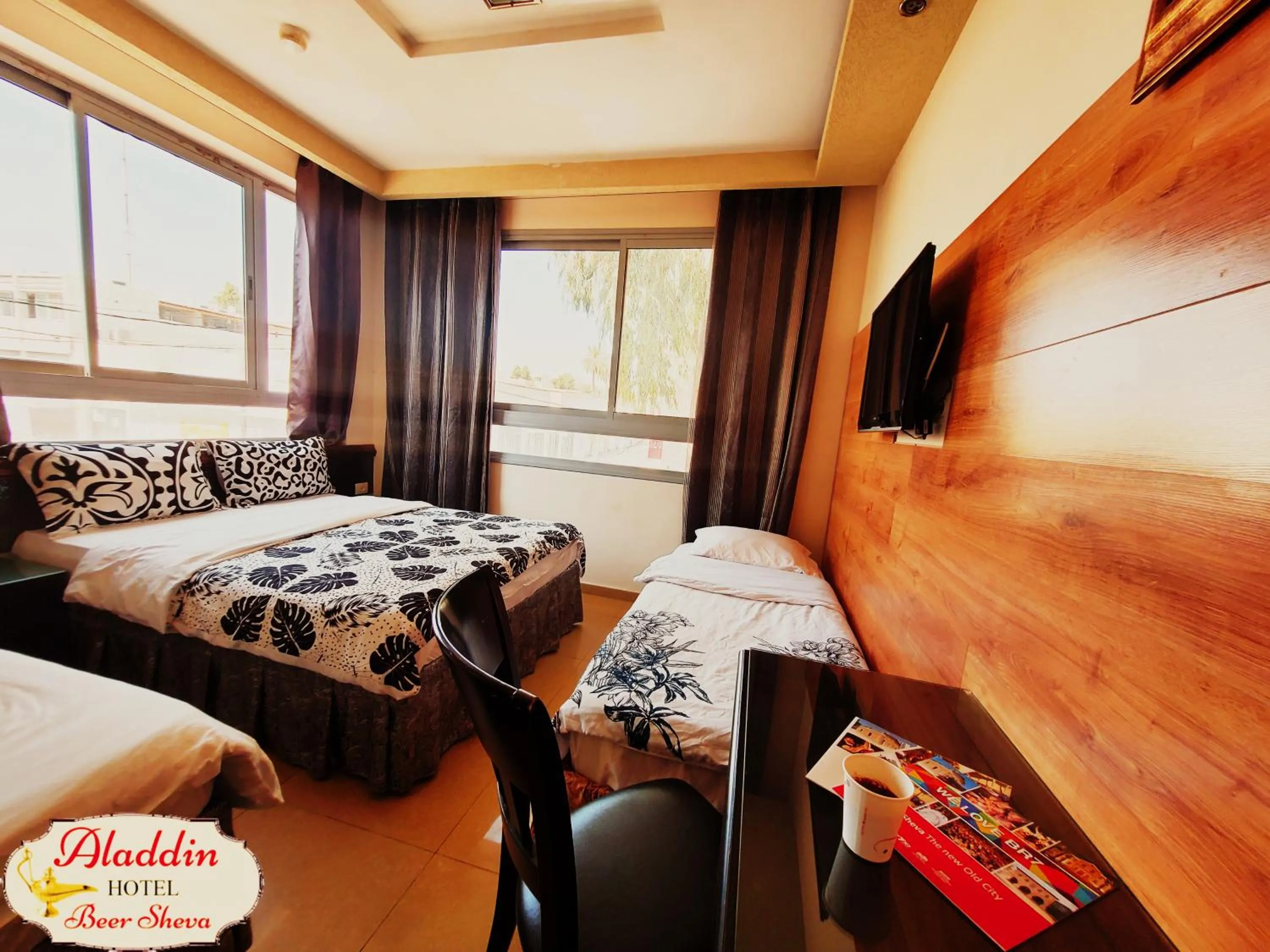 Bed in Aladdin Hotel Beer Sheva