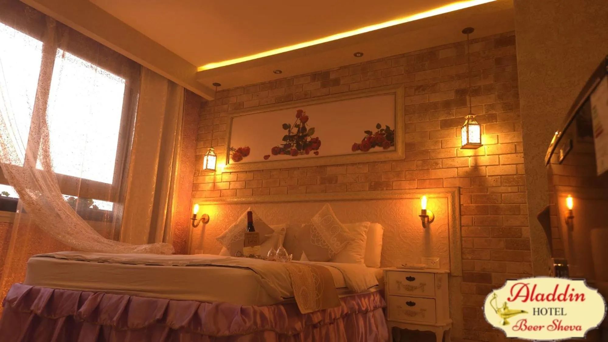 Bed in Aladdin Hotel Beer Sheva