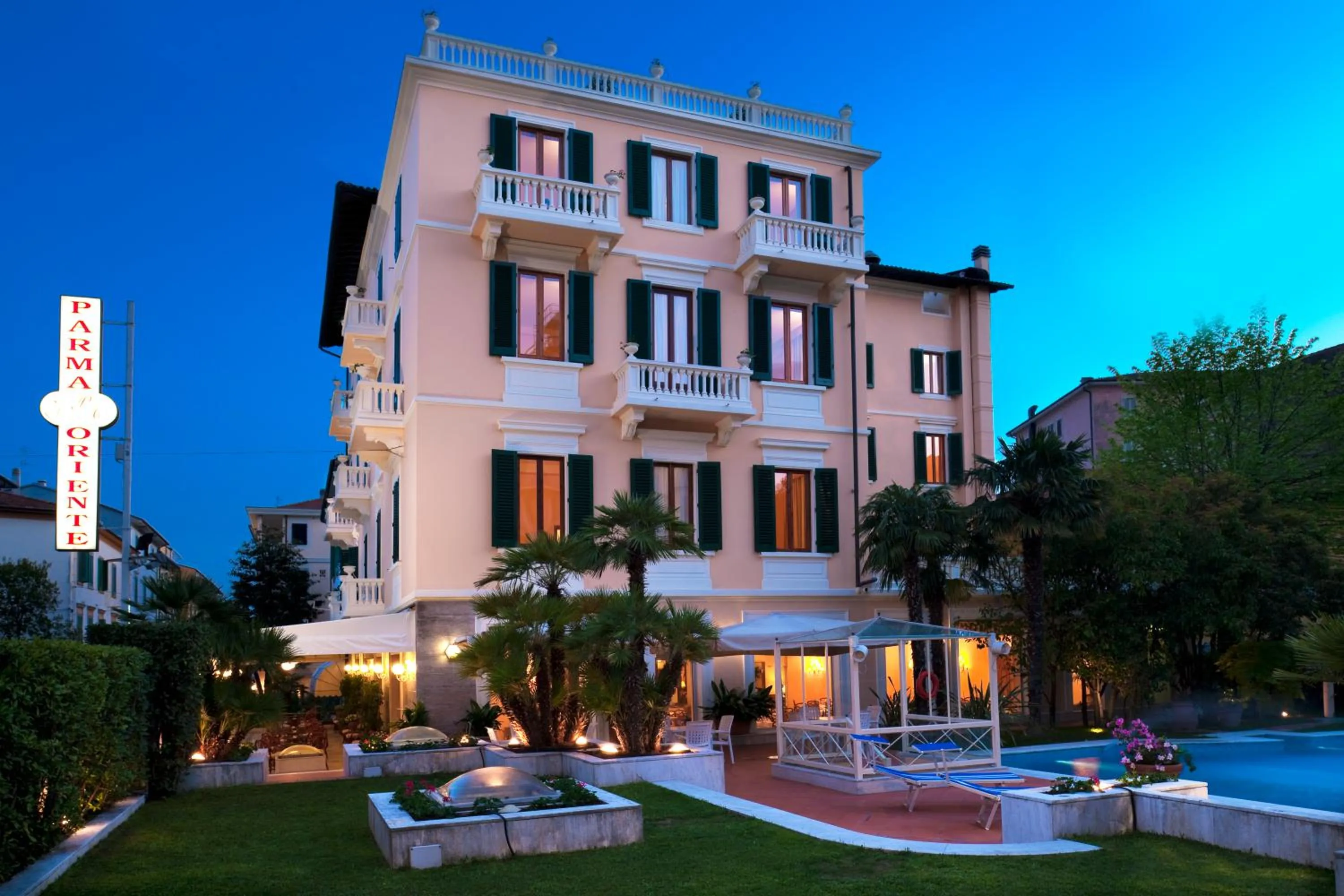 Property building in Hotel Parma e Oriente Wellness & Spa