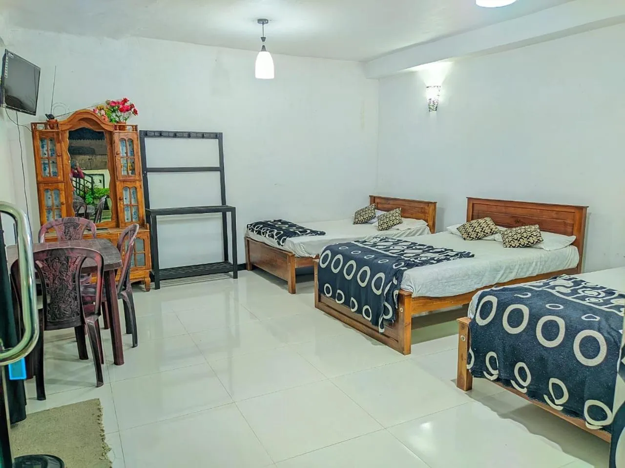 Bed in White Home