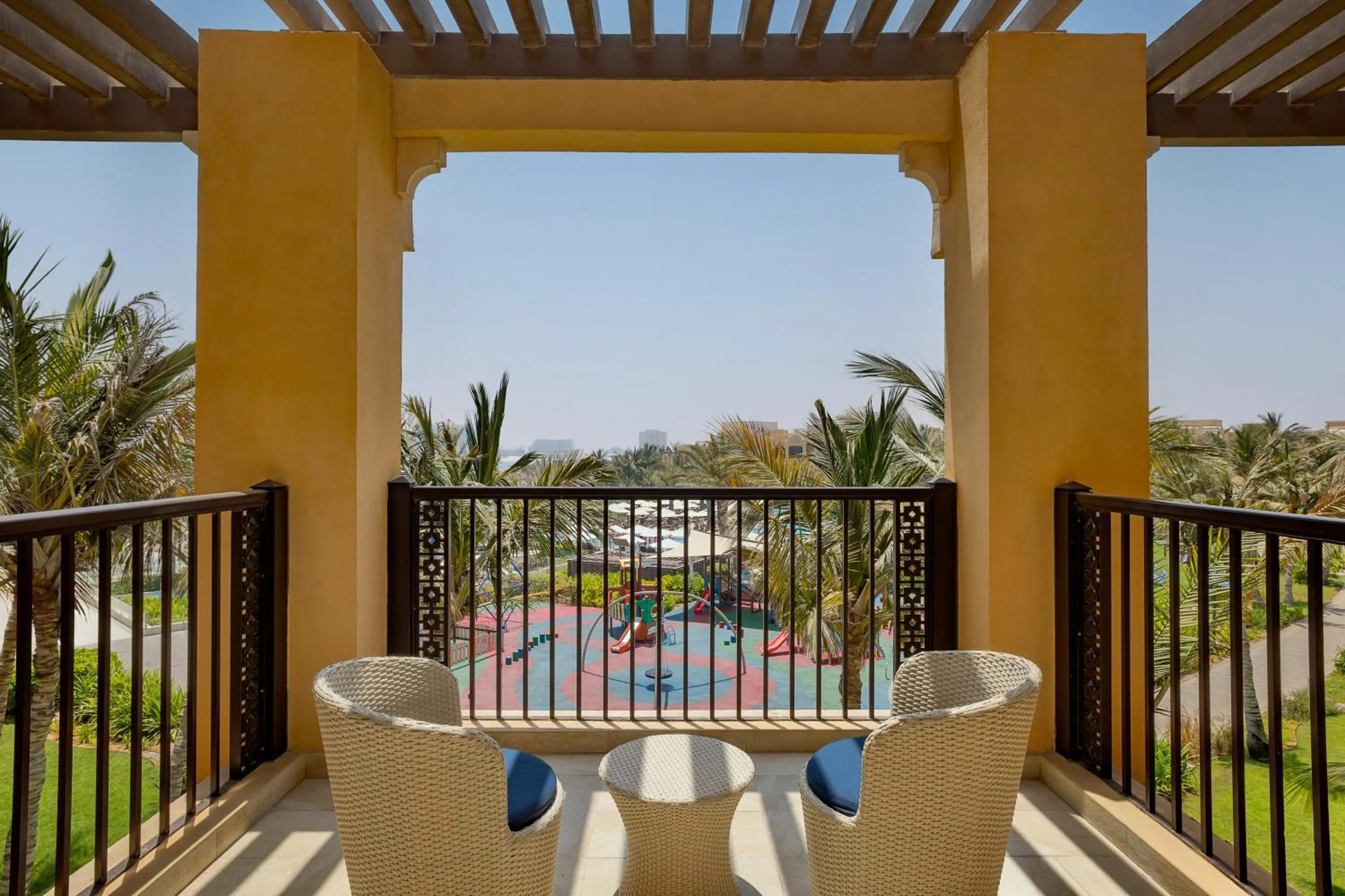 Patio in DoubleTree by Hilton Resort & Spa Marjan Island