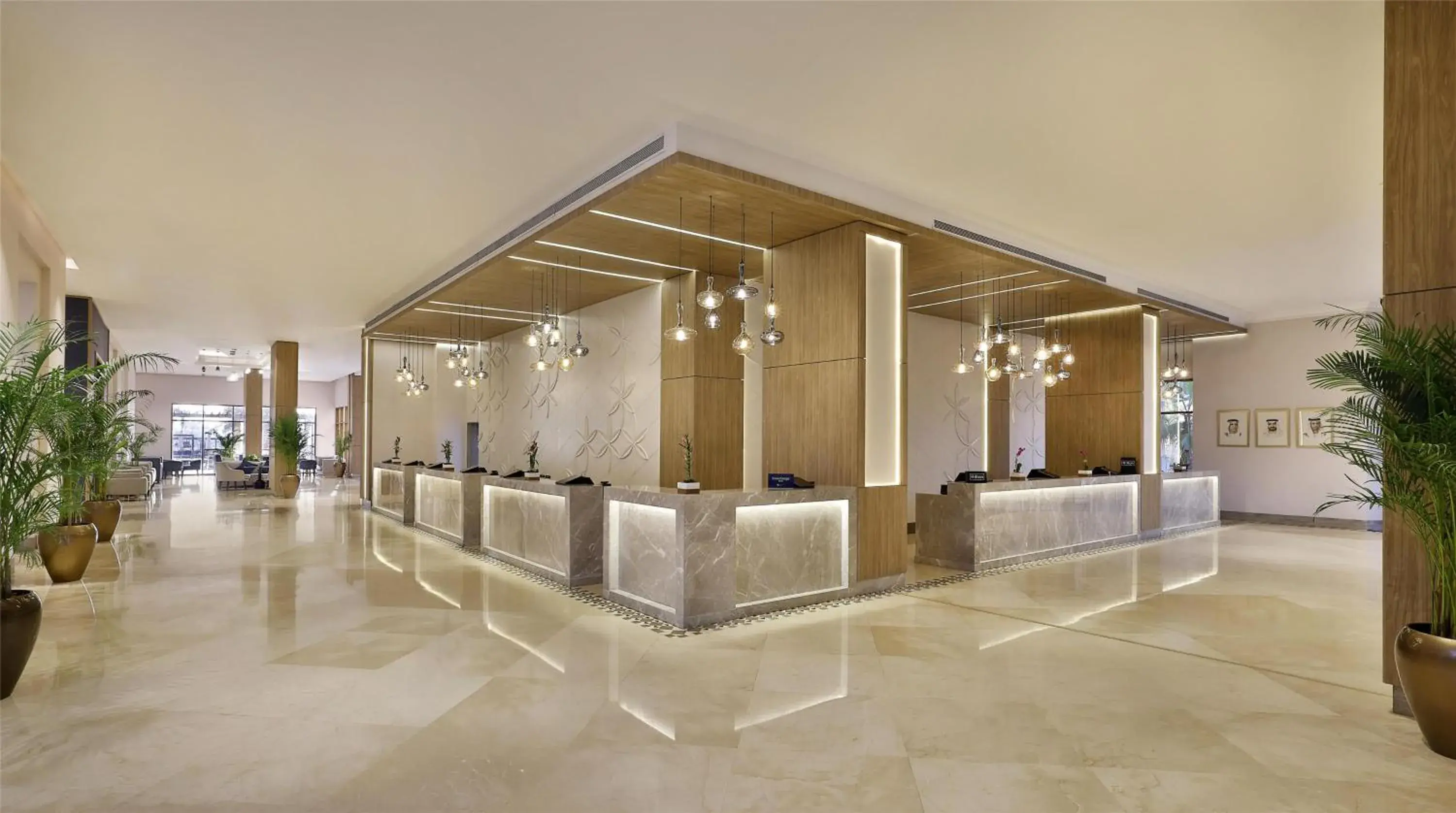 Lobby or reception in DoubleTree by Hilton Resort & Spa Marjan Island Lobby or reception in DoubleTree by Hilton Resort & Spa Marjan Island