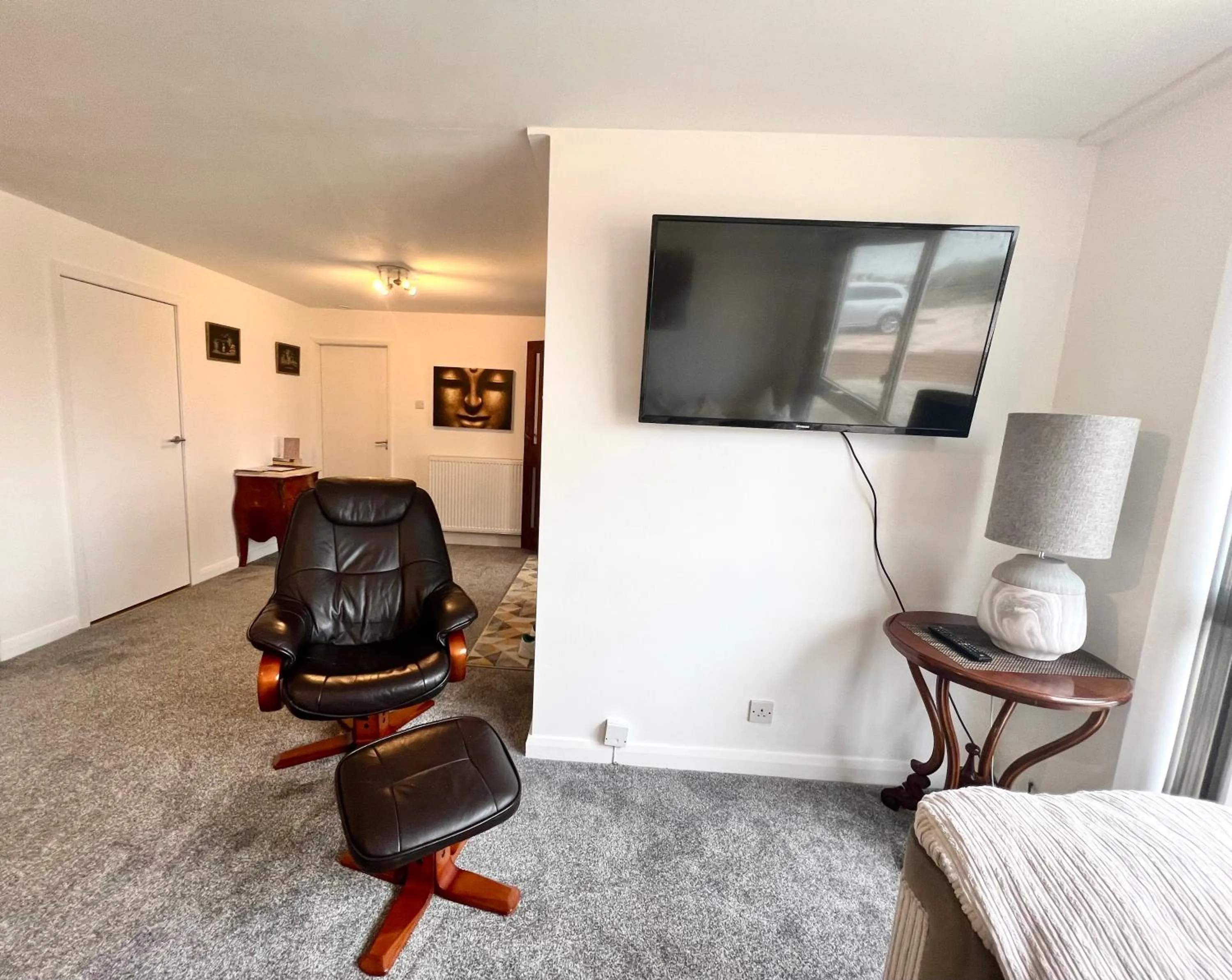 Living room in Beach Front Apartment with Free Parking, St Annes