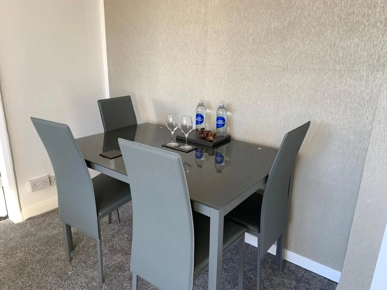 Dining area in Beach Front Apartment with Free Parking, St Annes