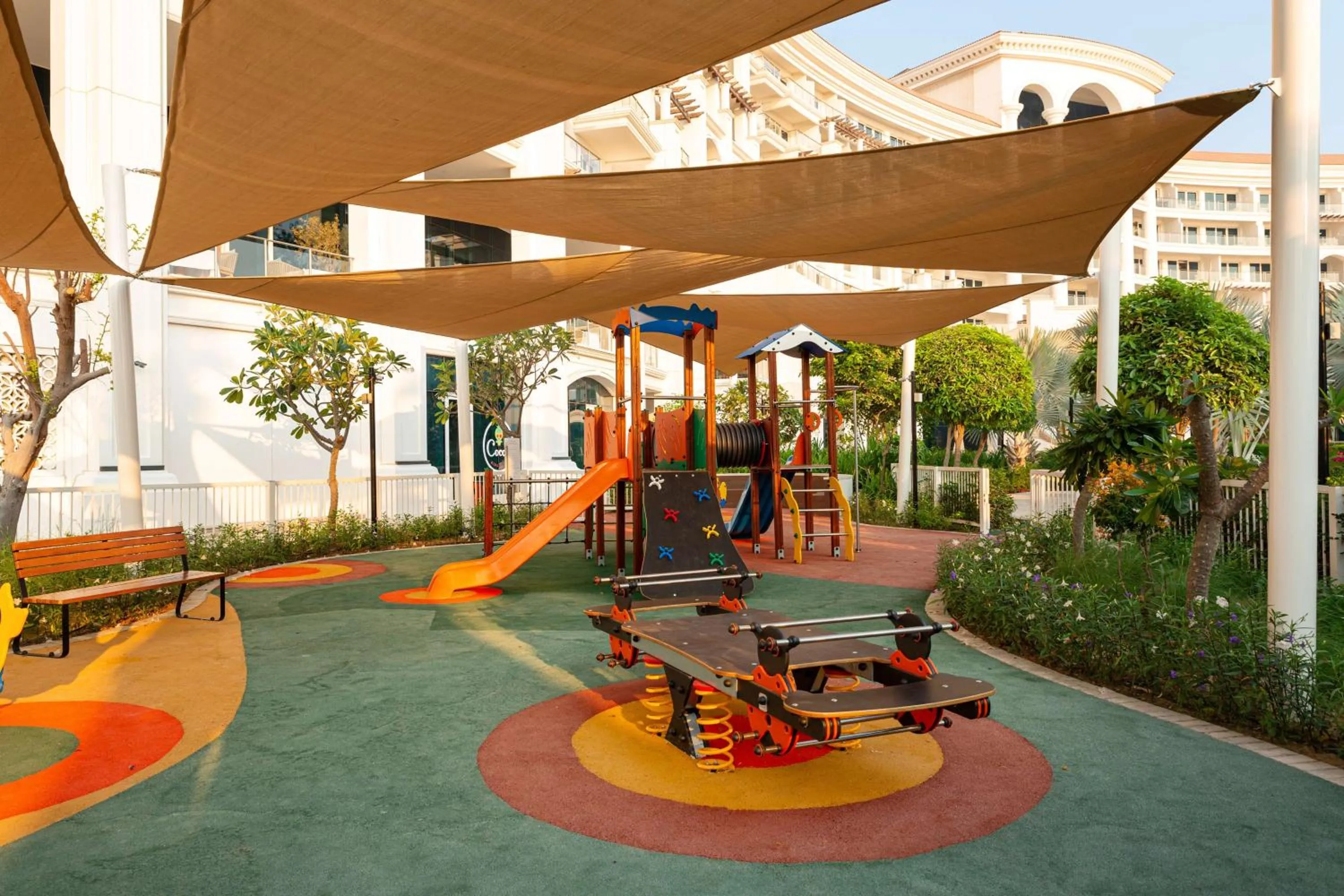 Children play ground in Waldorf Astoria Dubai Palm Jumeirah
