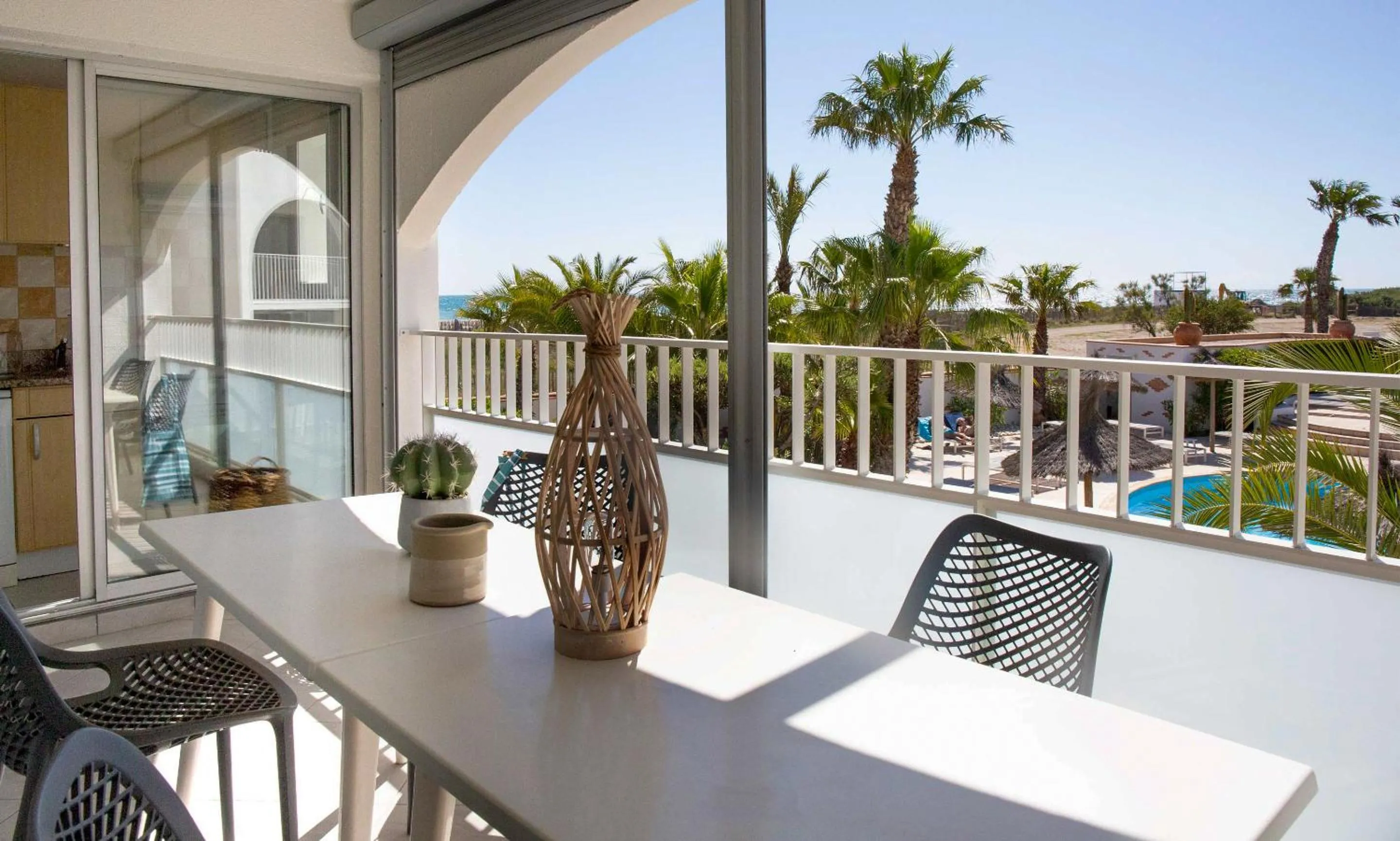 Patio in Résidence Pierre & Vacances Les Bulles de Mer