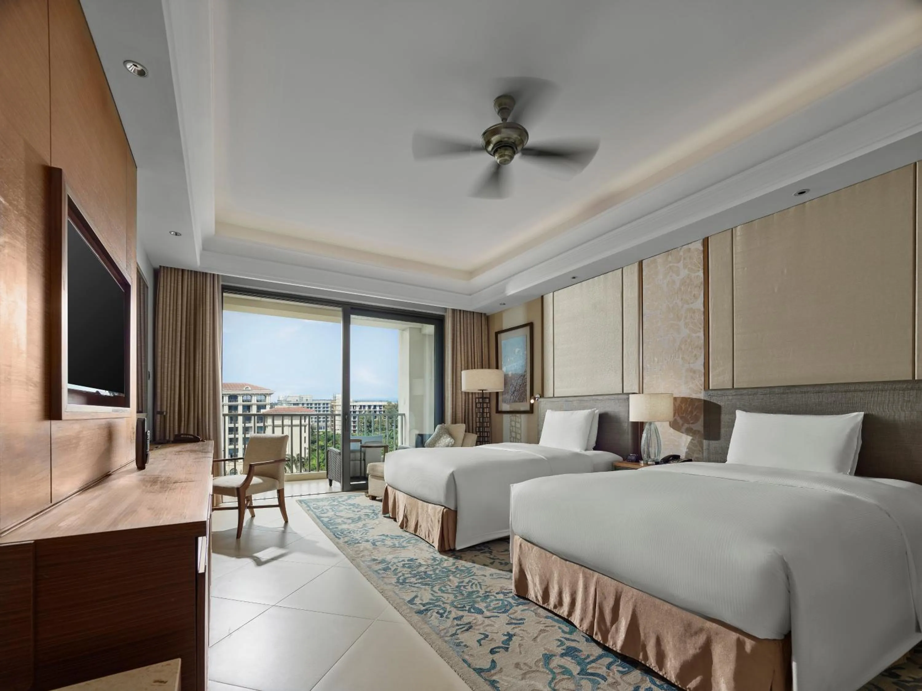 Bedroom, Bed in Hilton Haikou Meilan