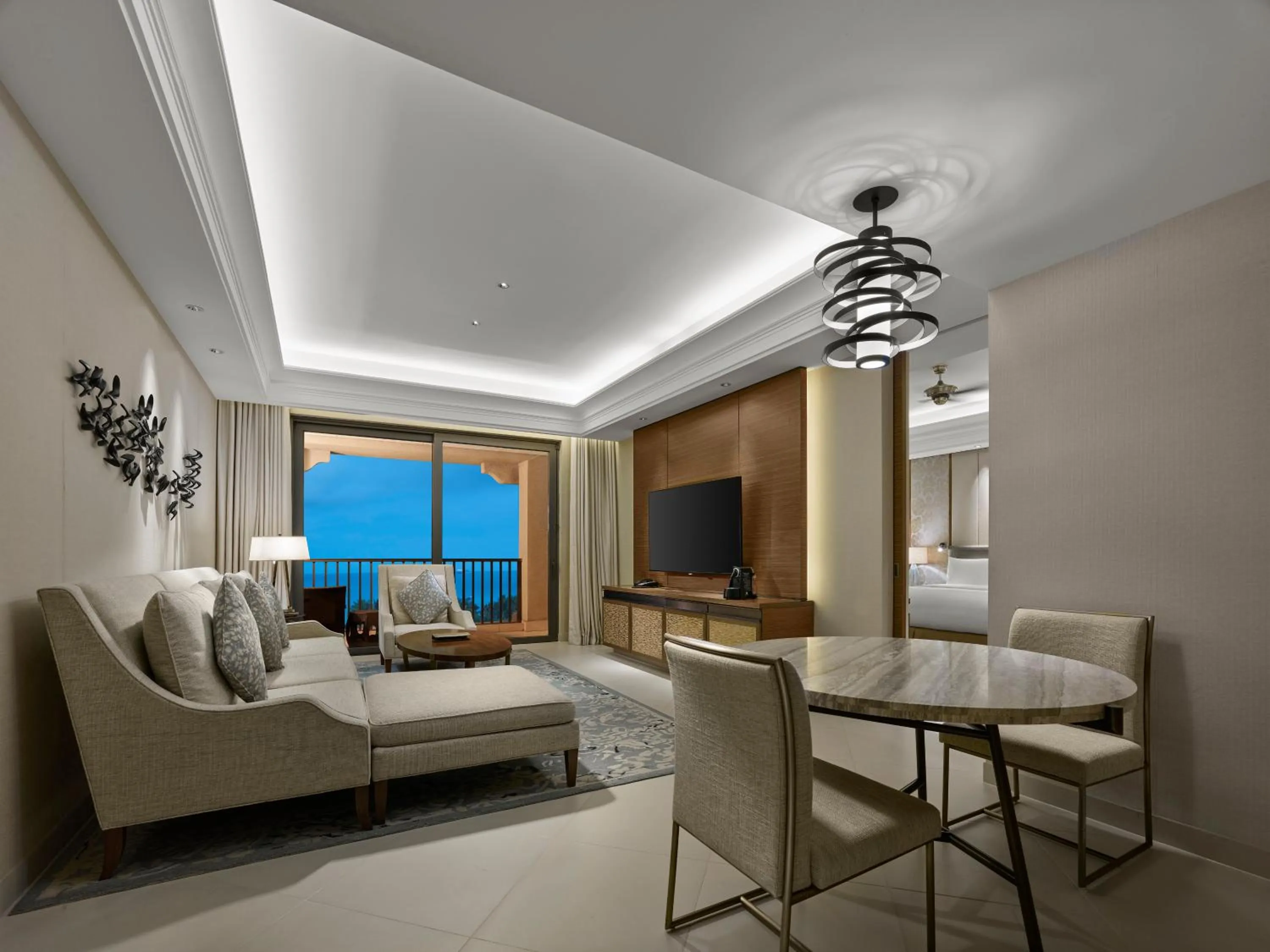 Living room in Hilton Haikou Meilan