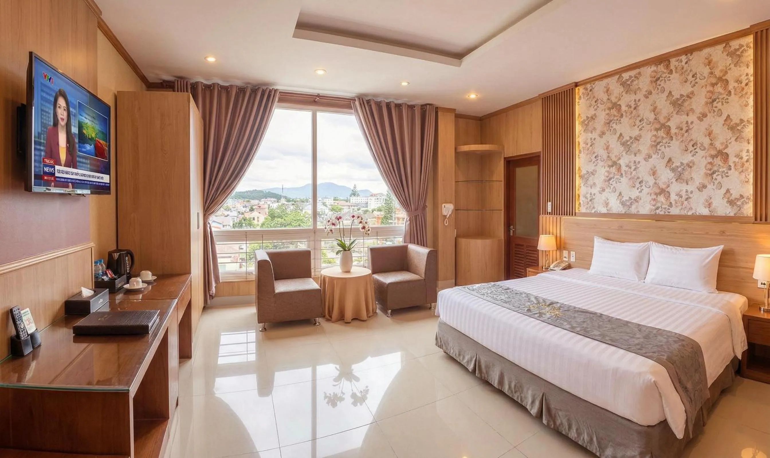 Bed in Lien Do Star Hotel