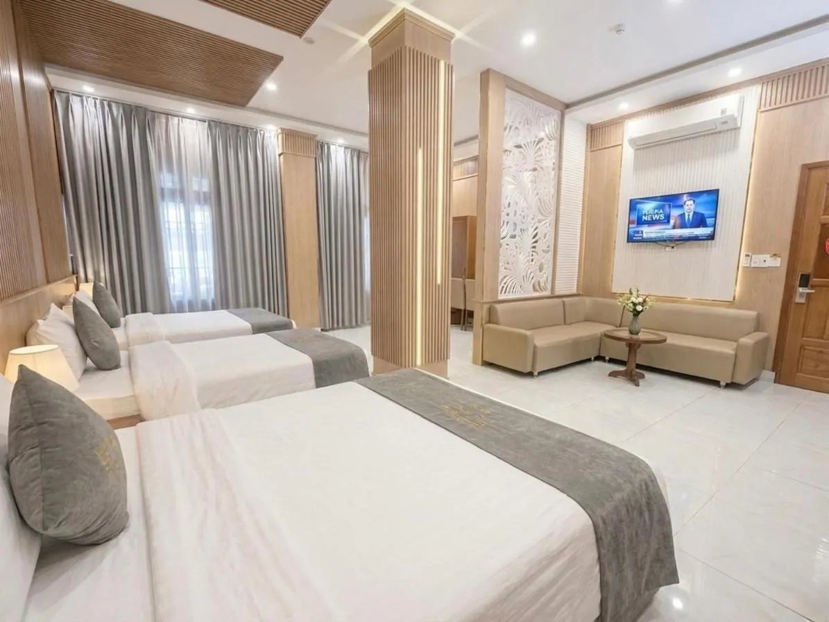 Bed in Lien Do Star Hotel